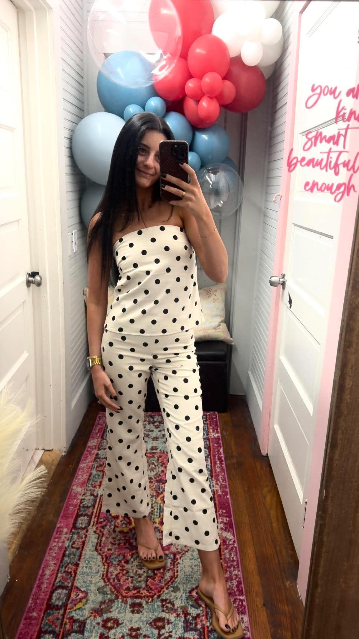 Stray Away Polka Dot Pants Set