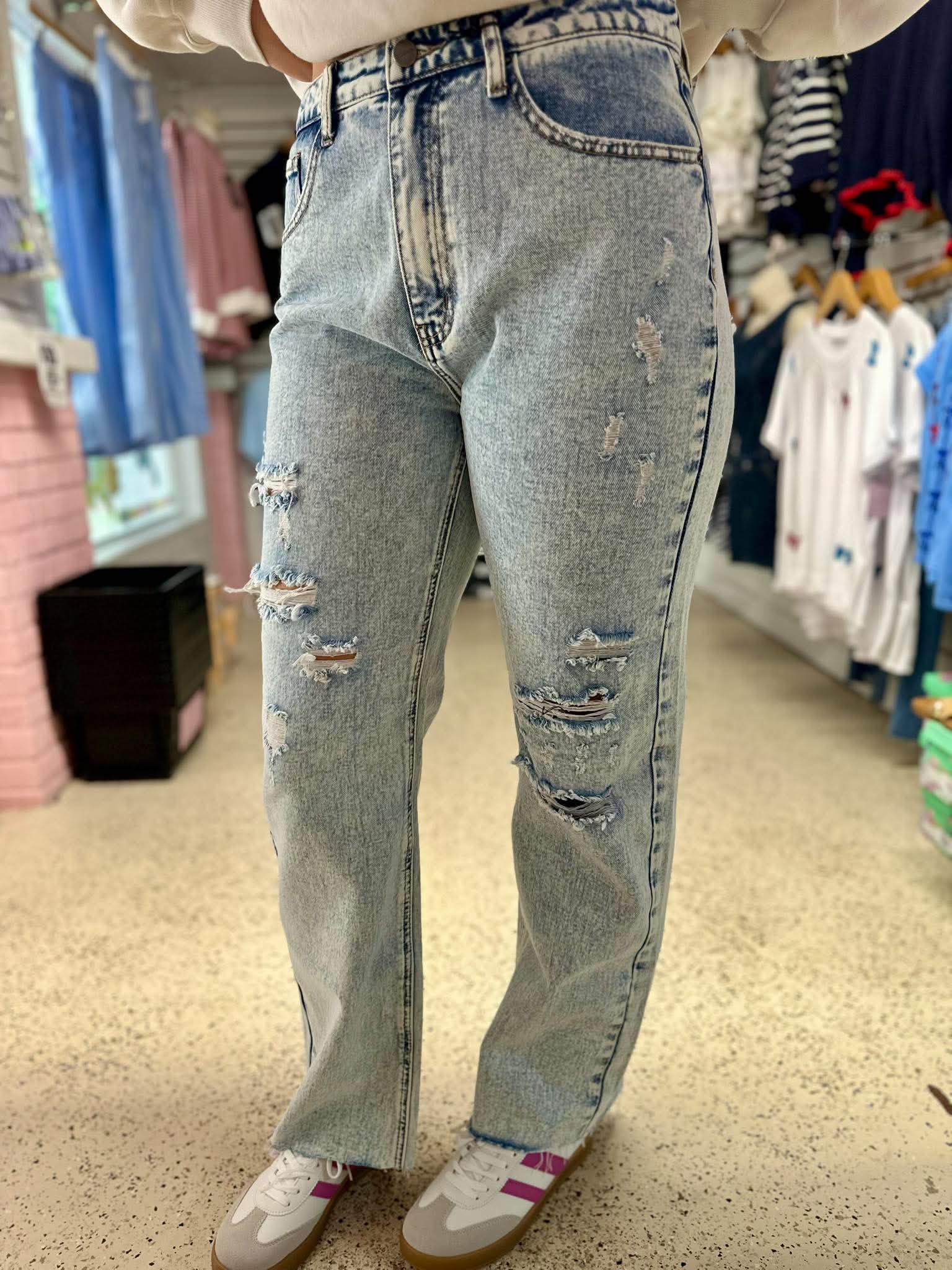 The Morgan High Rise Light Wash Jeans