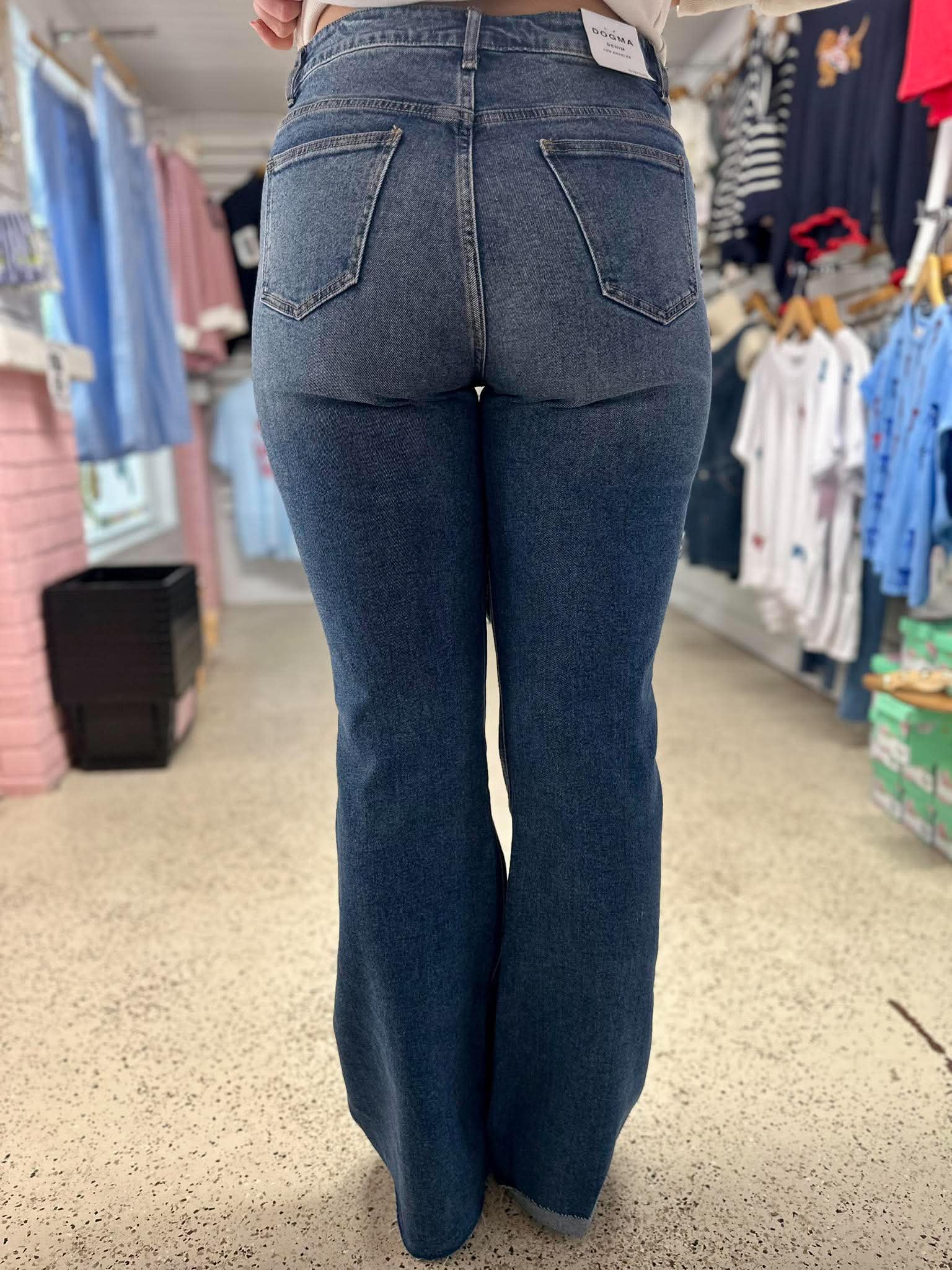 The Madi Medium Wash Flare Jeans