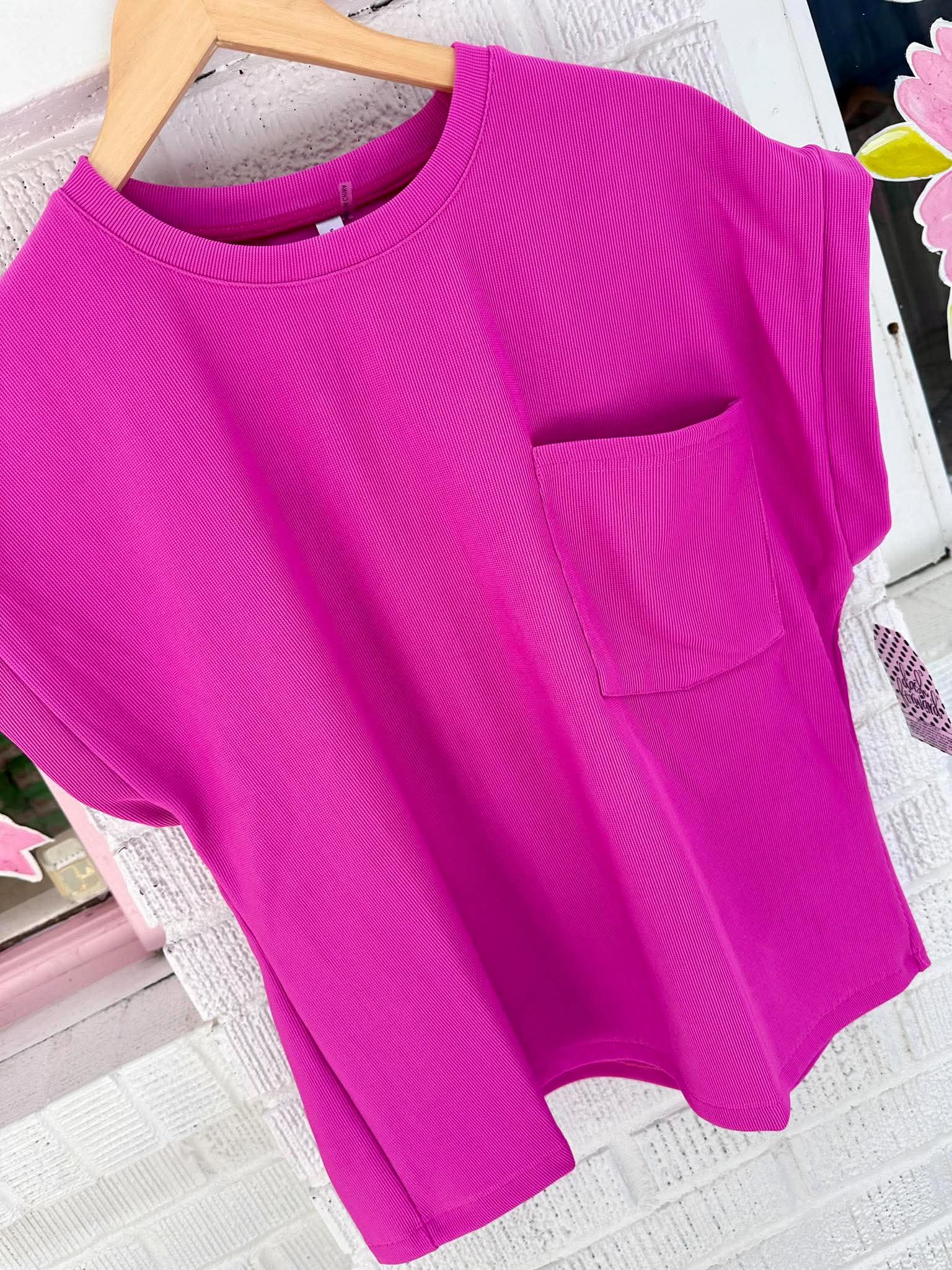 Basic Time Magenta Top