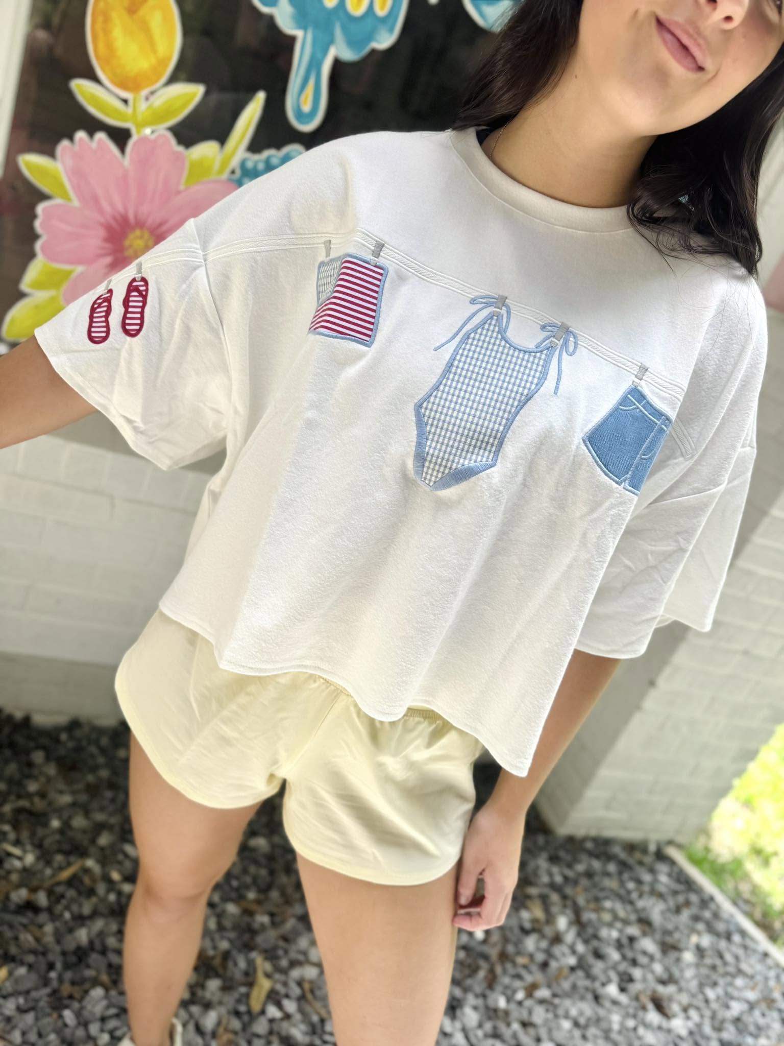 Oversized Bikini USA Top