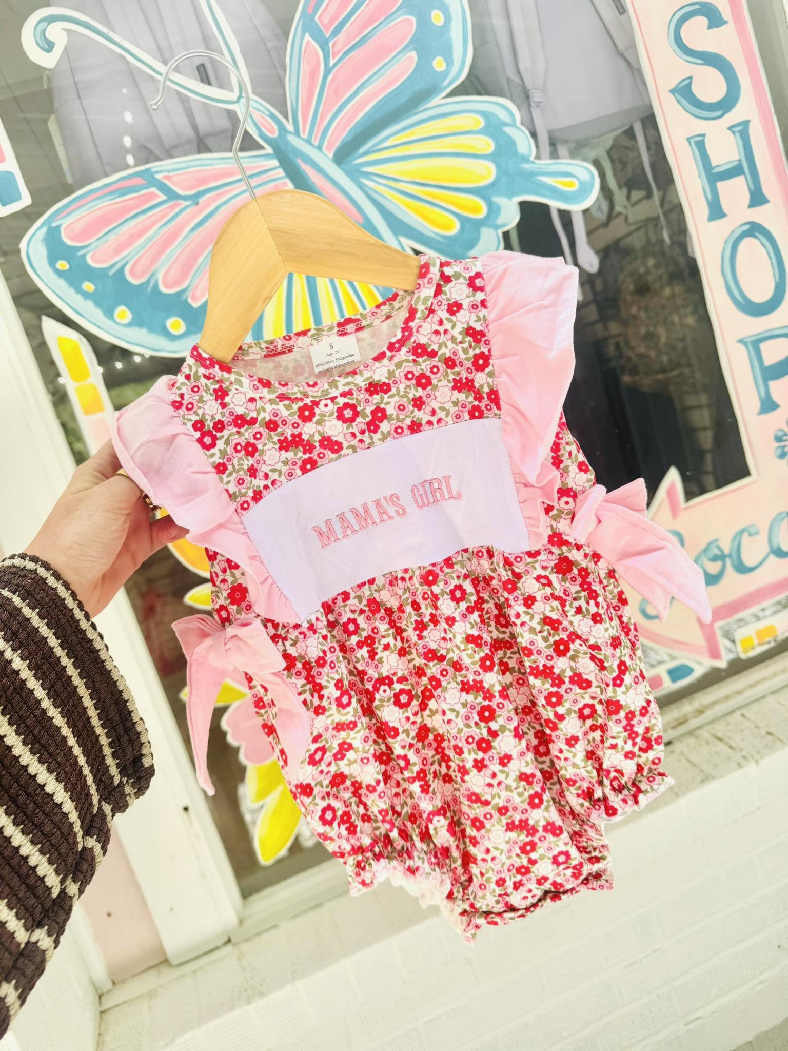 Mamas Girl Floral Bubble
