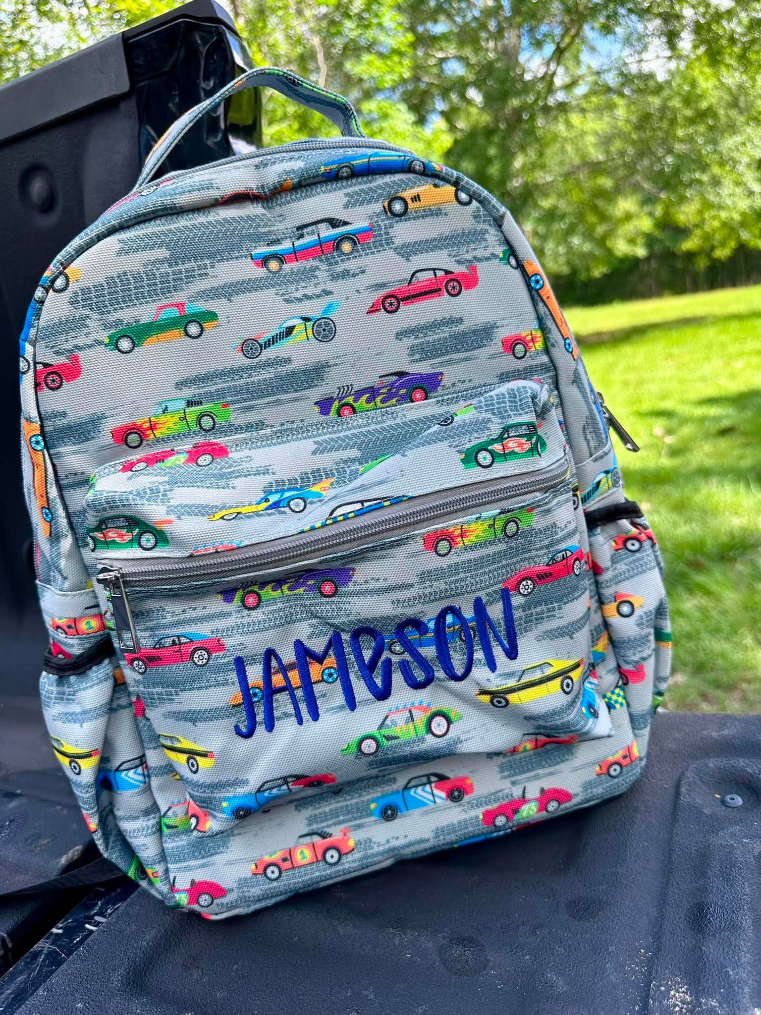Race Cars Sugar Bee Backpack