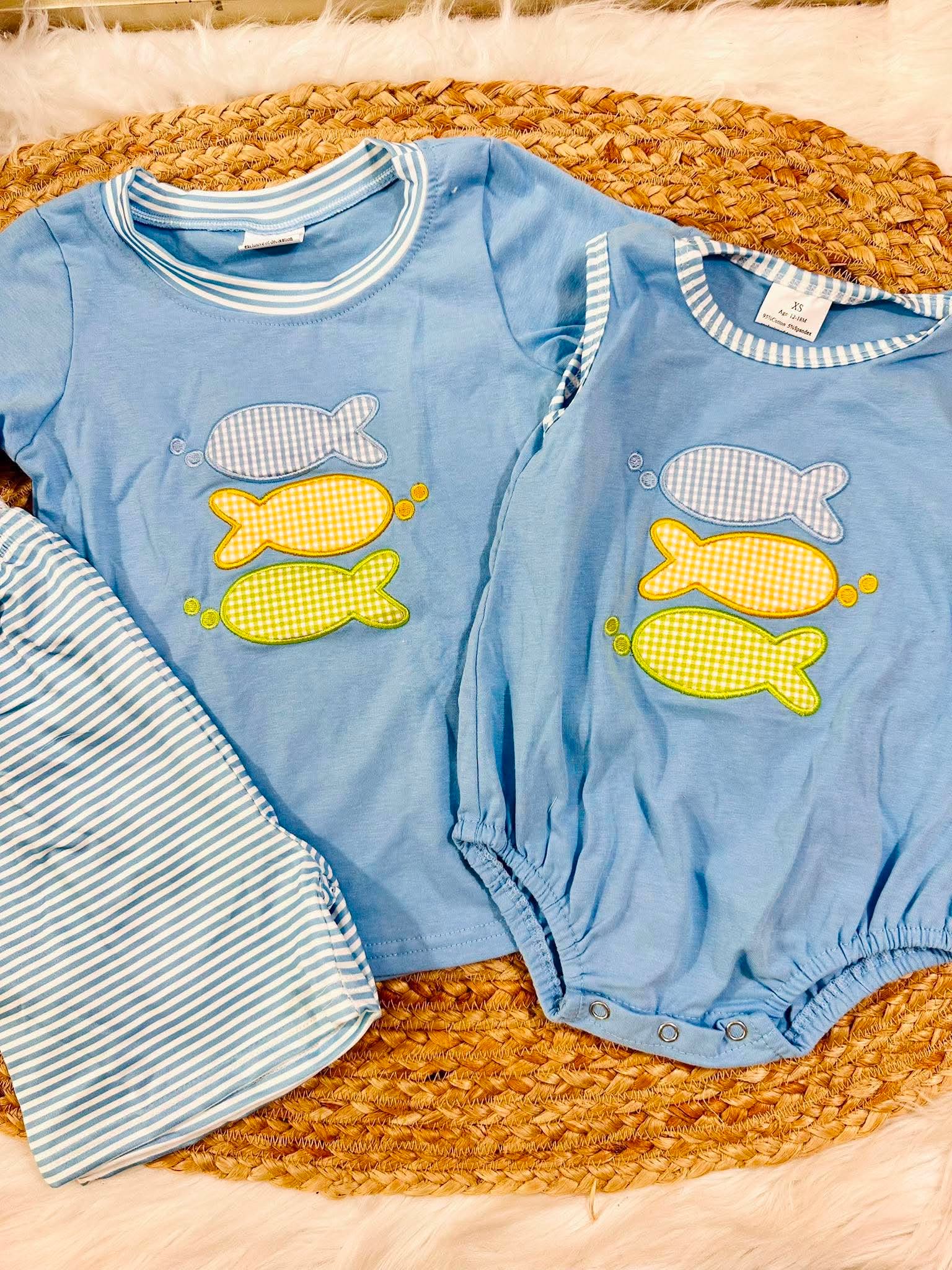 Boy Blue Fish Outfit