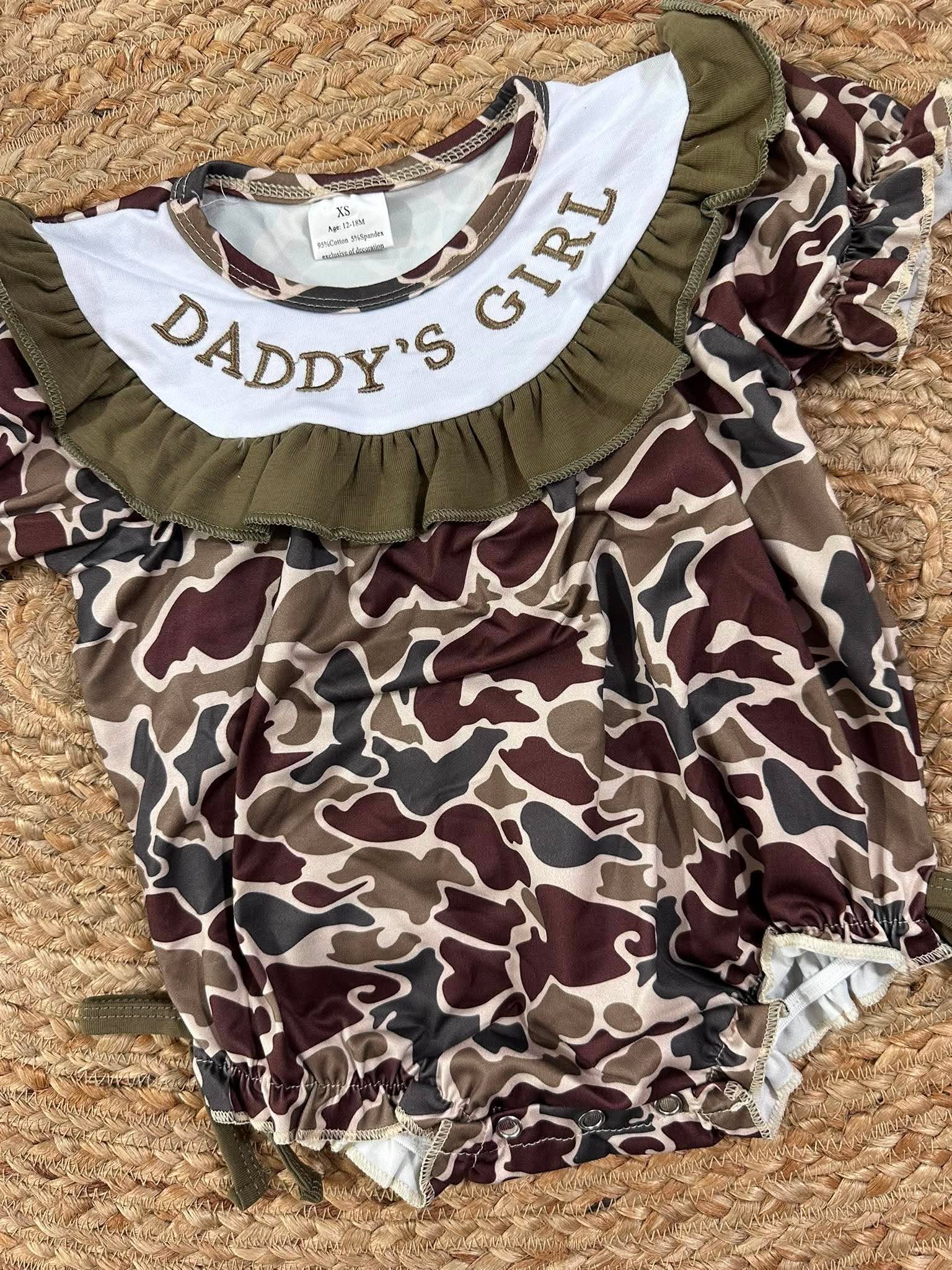 Daddy's Girl Camo Bubble
