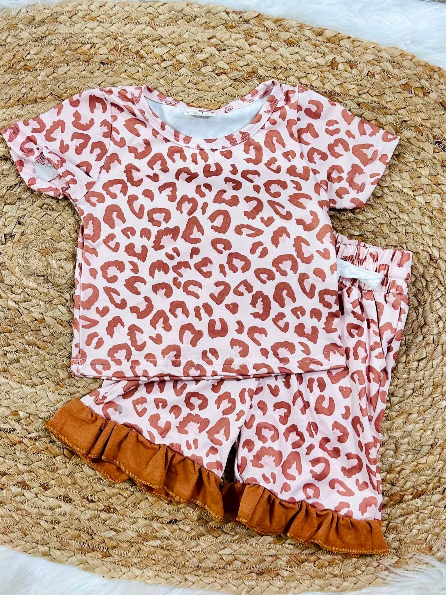 Ruffle Leopard Set