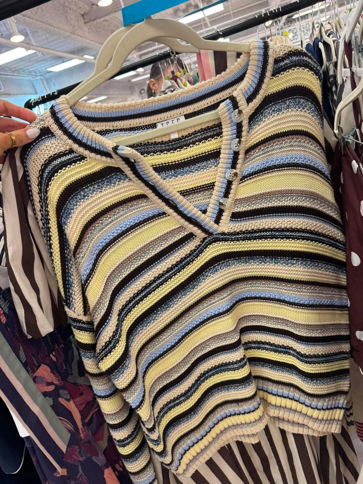 Latte Love Striped Sweater