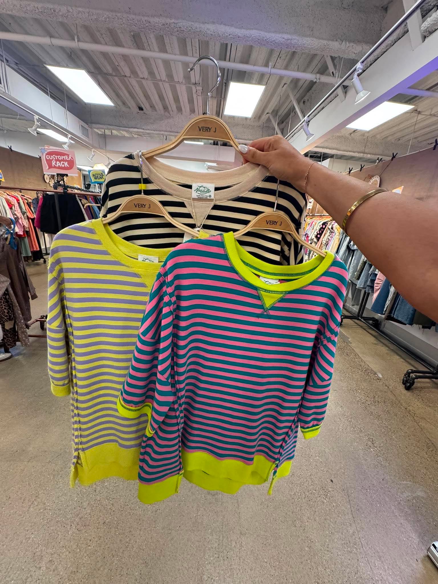 In It To Win It Striped Top