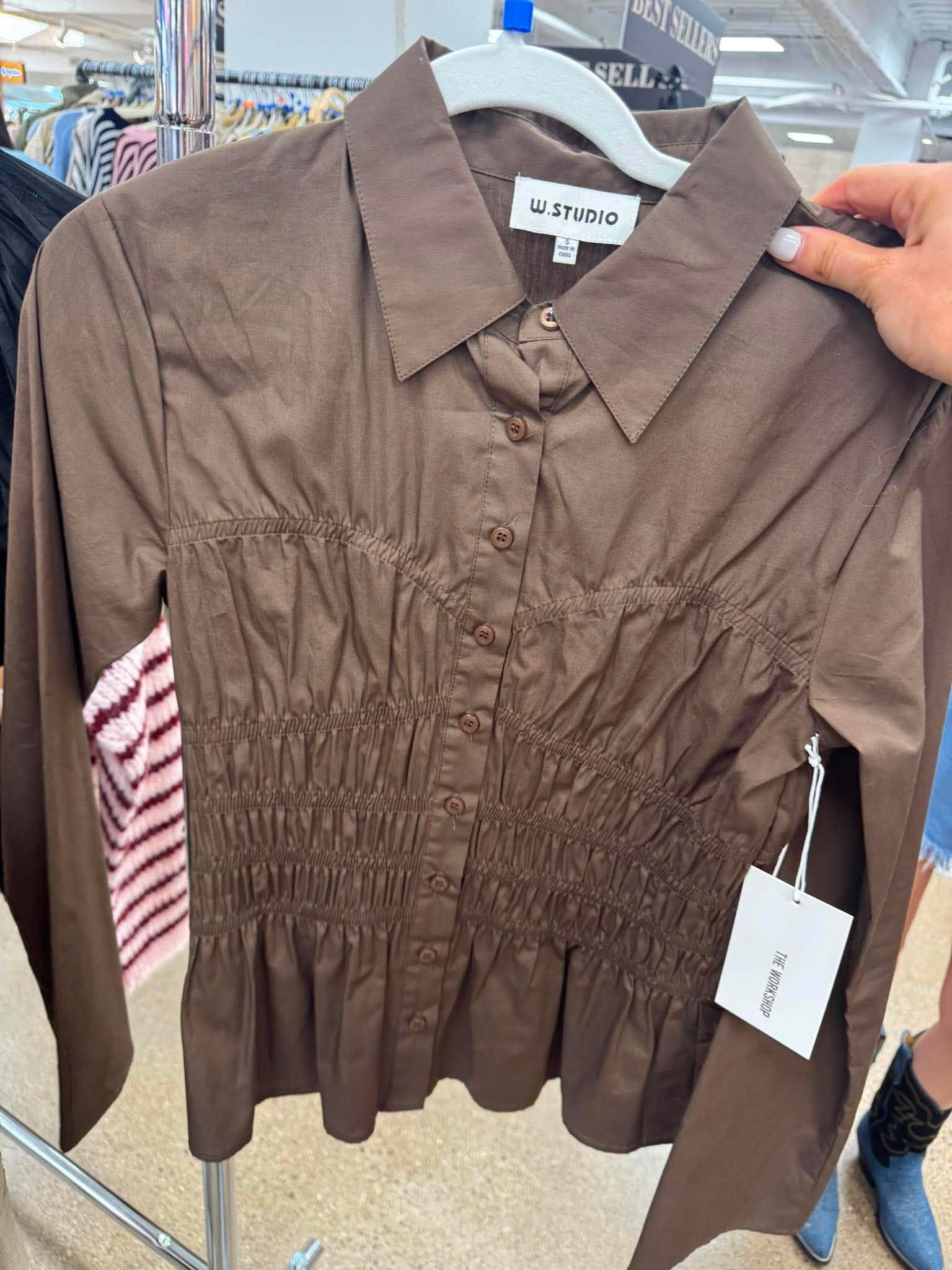 Coastal Fall Brown Top