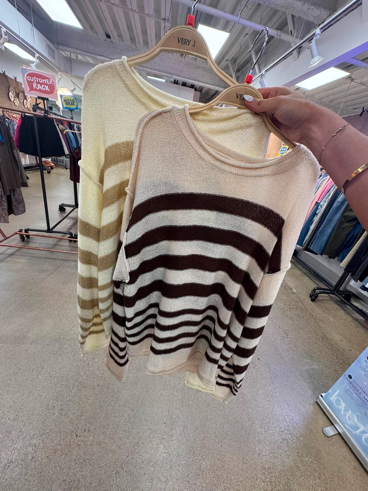 Cool Breeze Striped Sweater