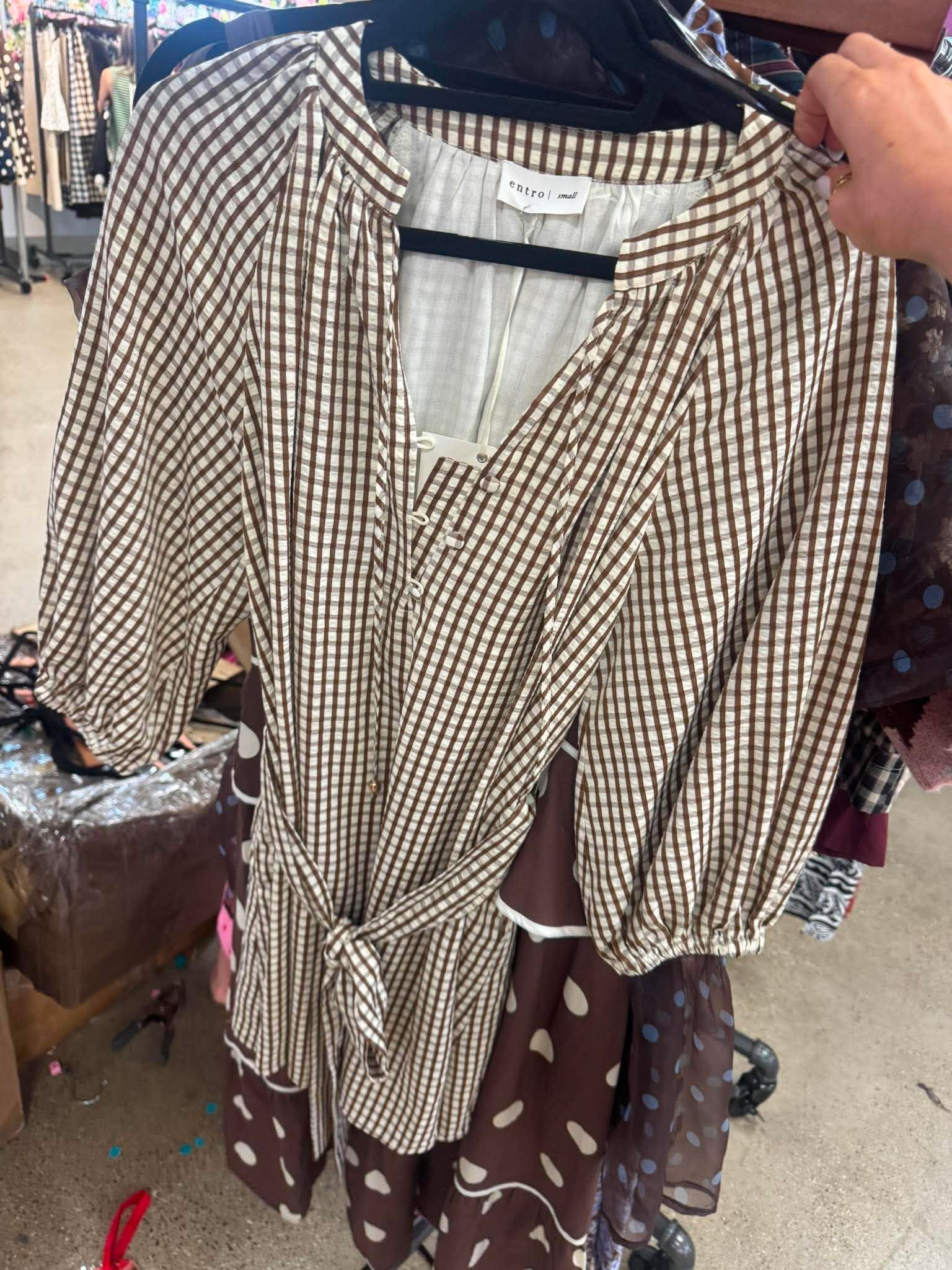 Willow Gingham Tie Dress