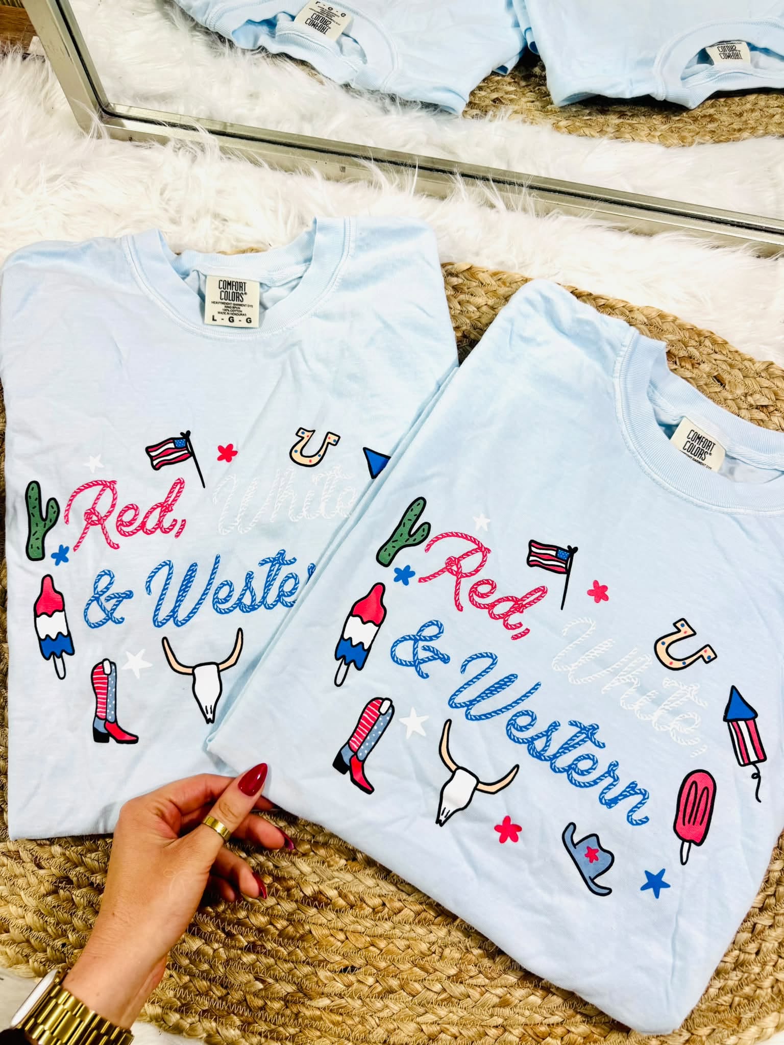 ALREADY MADE - WESTERN PATRIOTIC SIZE LARGE