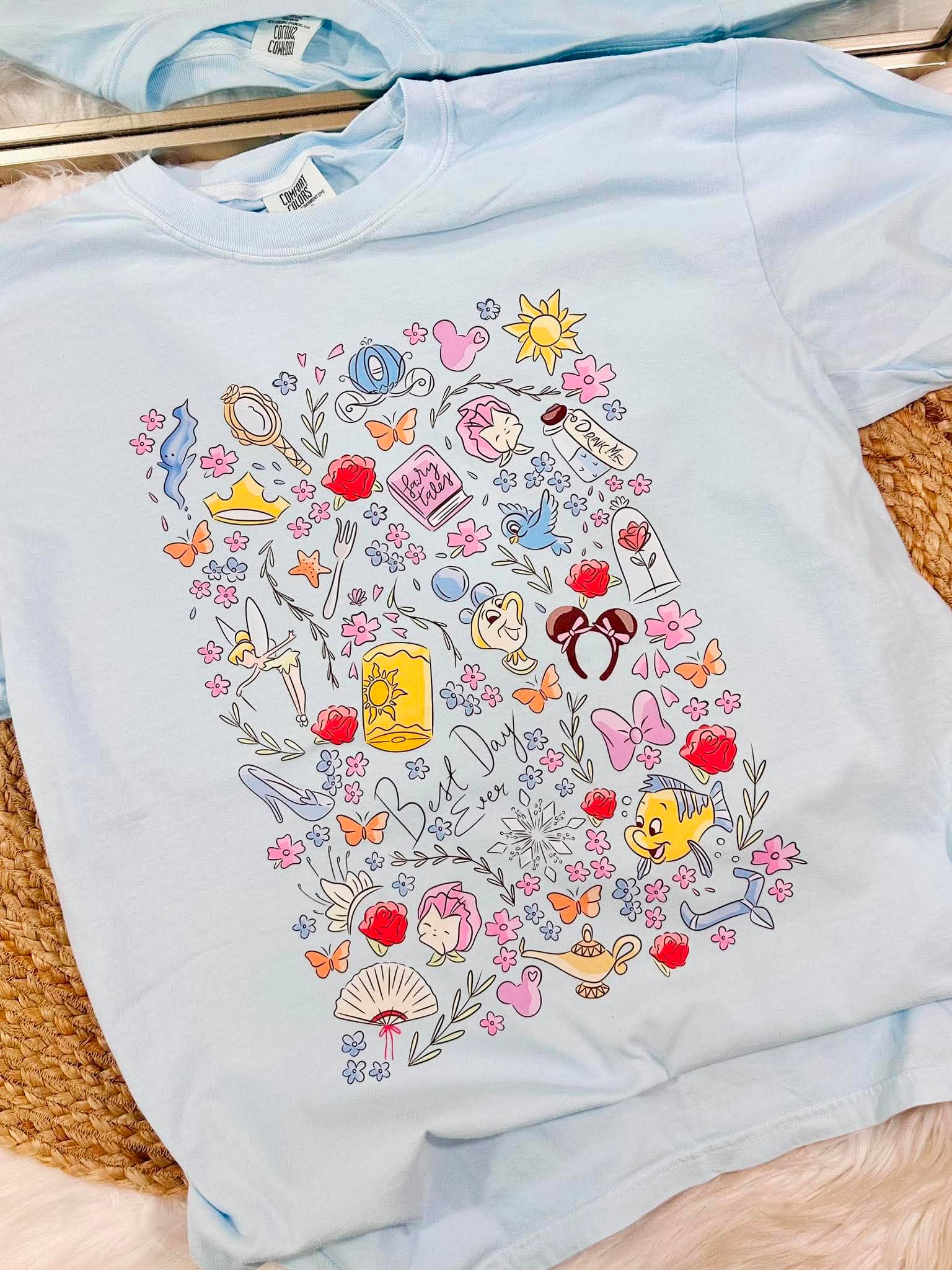 Best Day Ever Chambray Graphic Tee