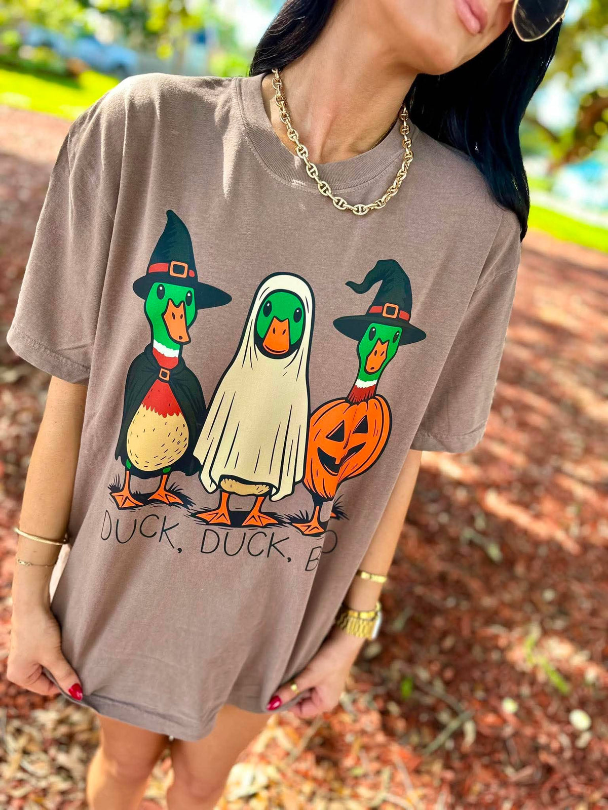 Duck Duck Boo Espresso Graphic Tee