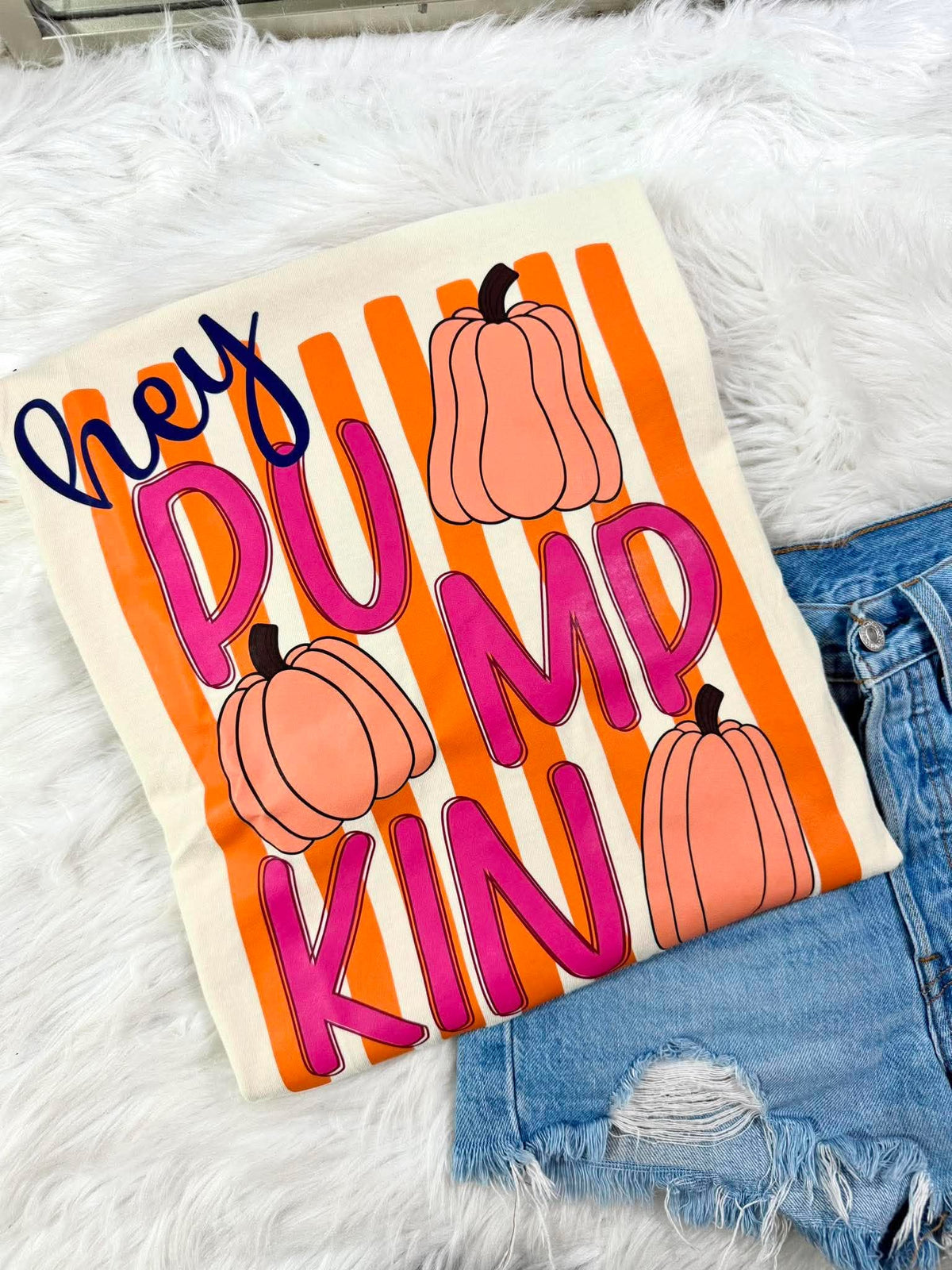 Hey Pumpkin Ivory Graphic Tee