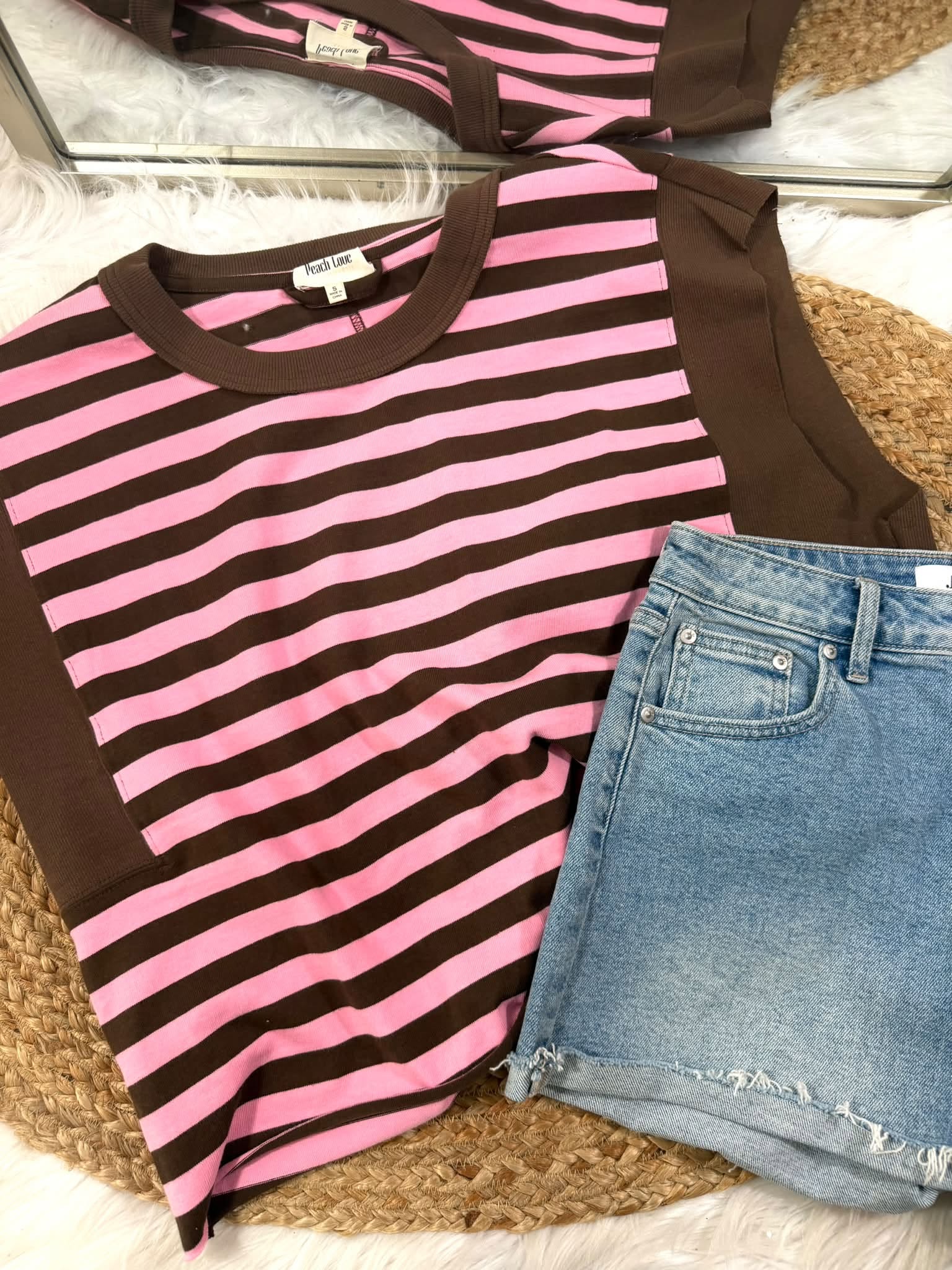 Striped Detail Top