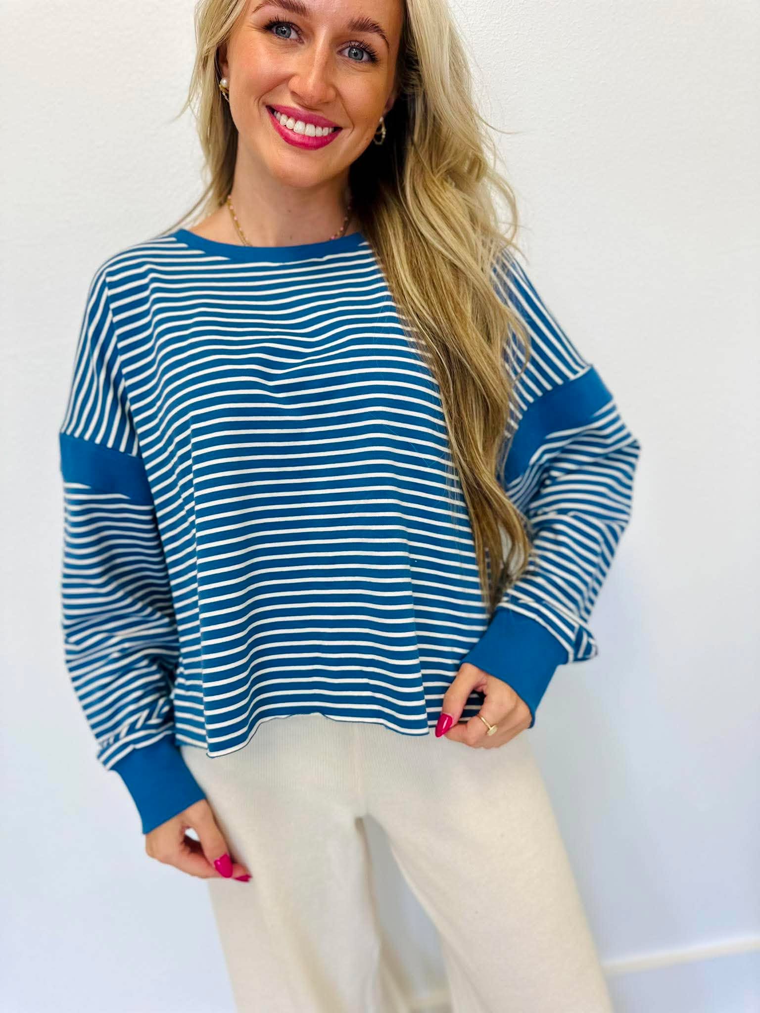 Feeling Blue Lounge Top
