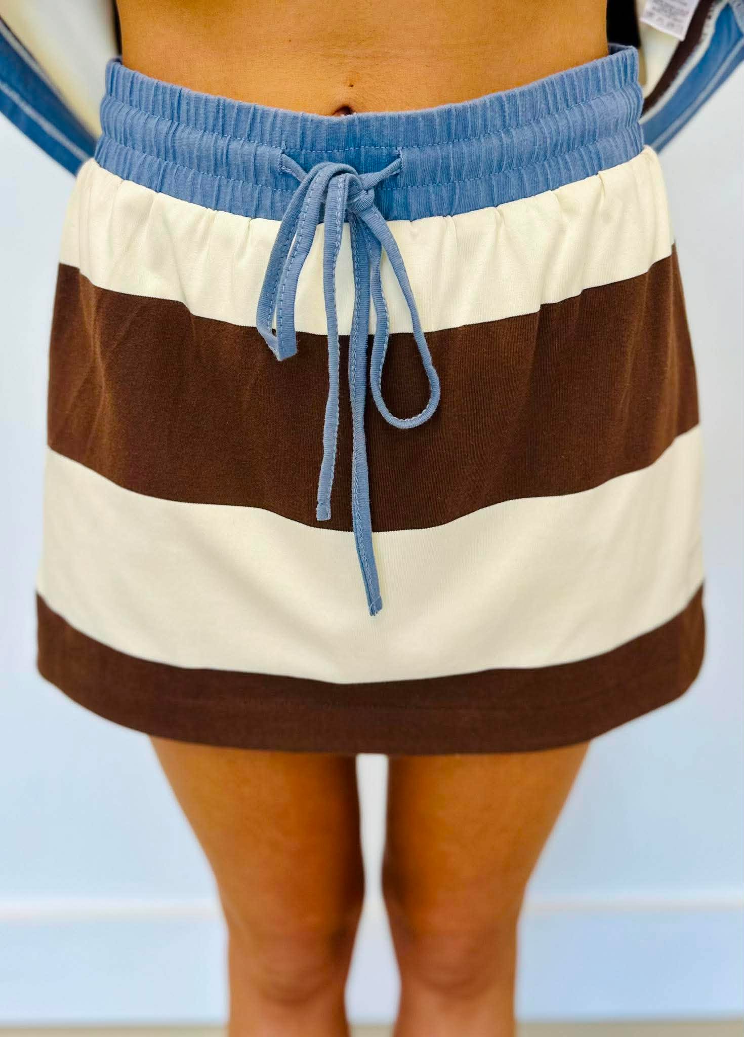 Harbor Striped Skirt