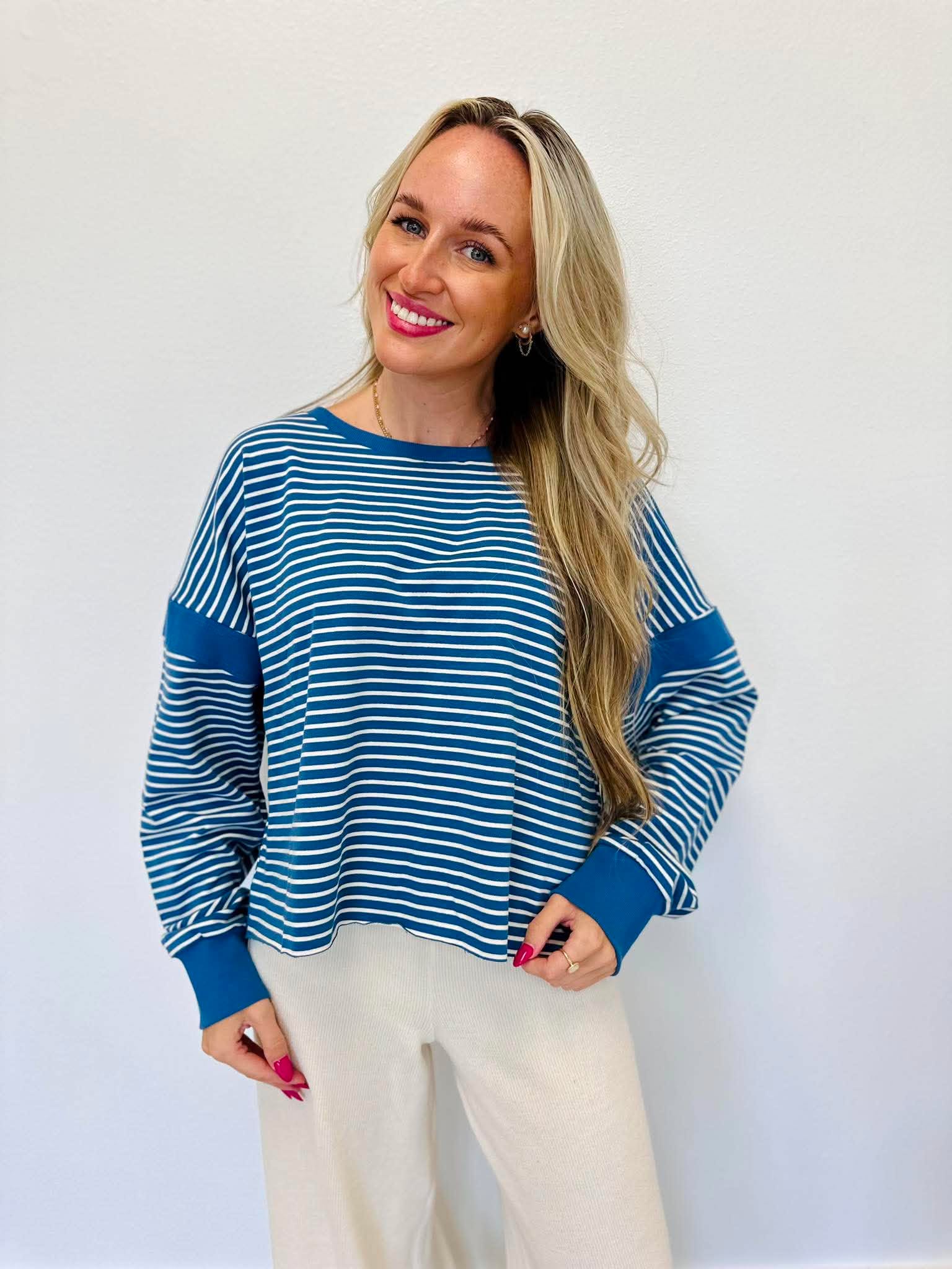 Feeling Blue Lounge Top