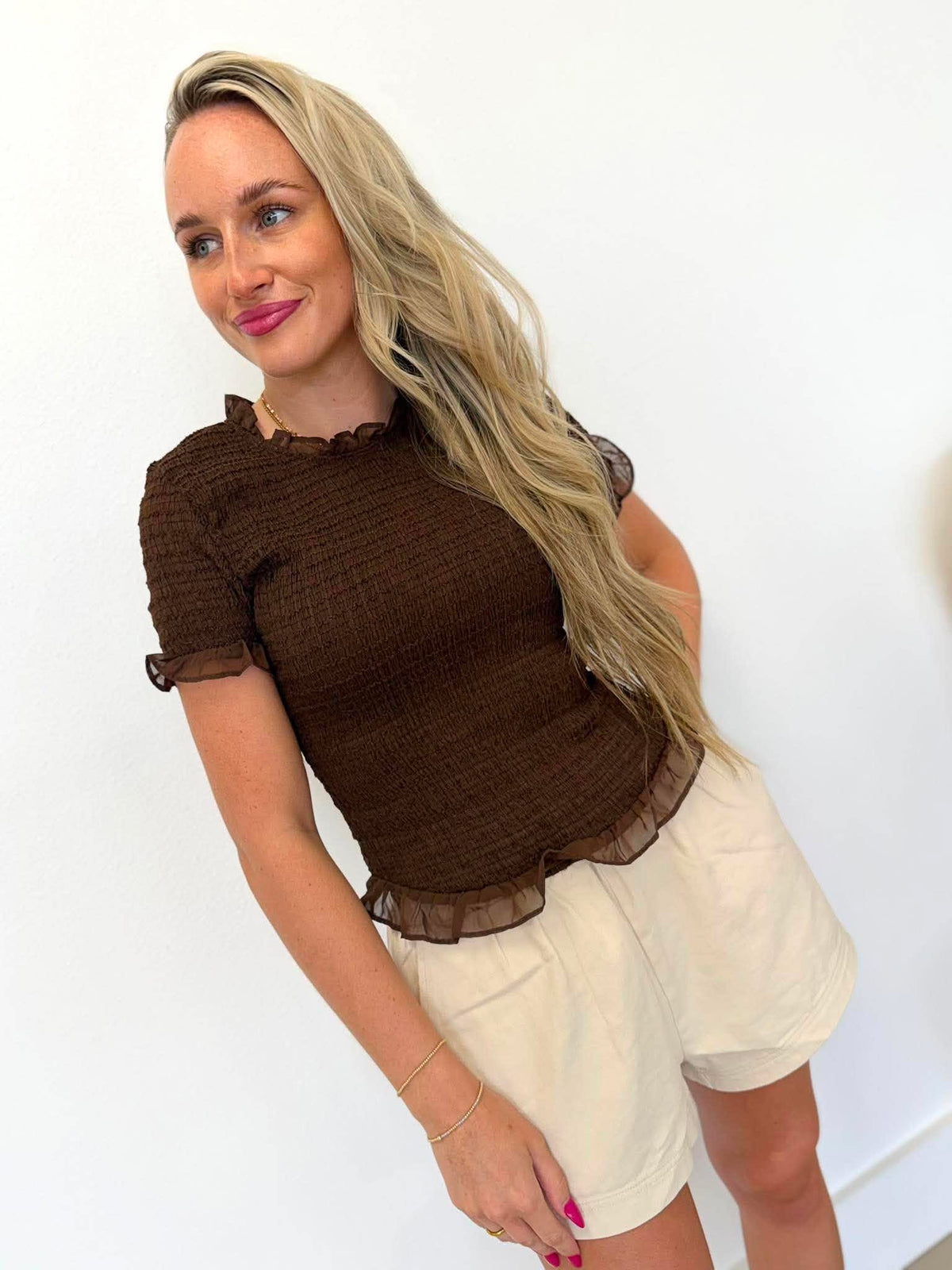 After Dark Ruffle Top