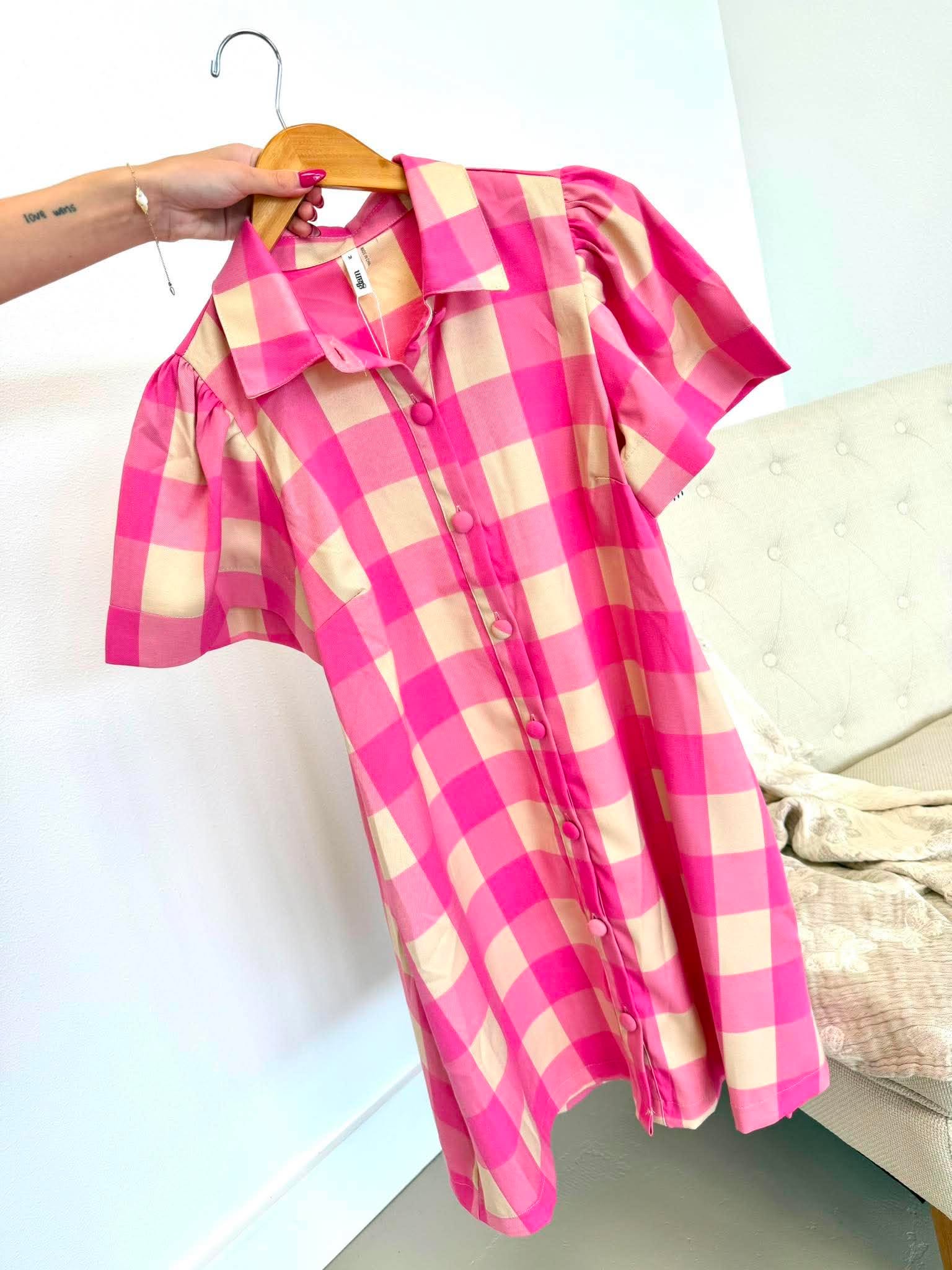 Stay In Check Mini Dress