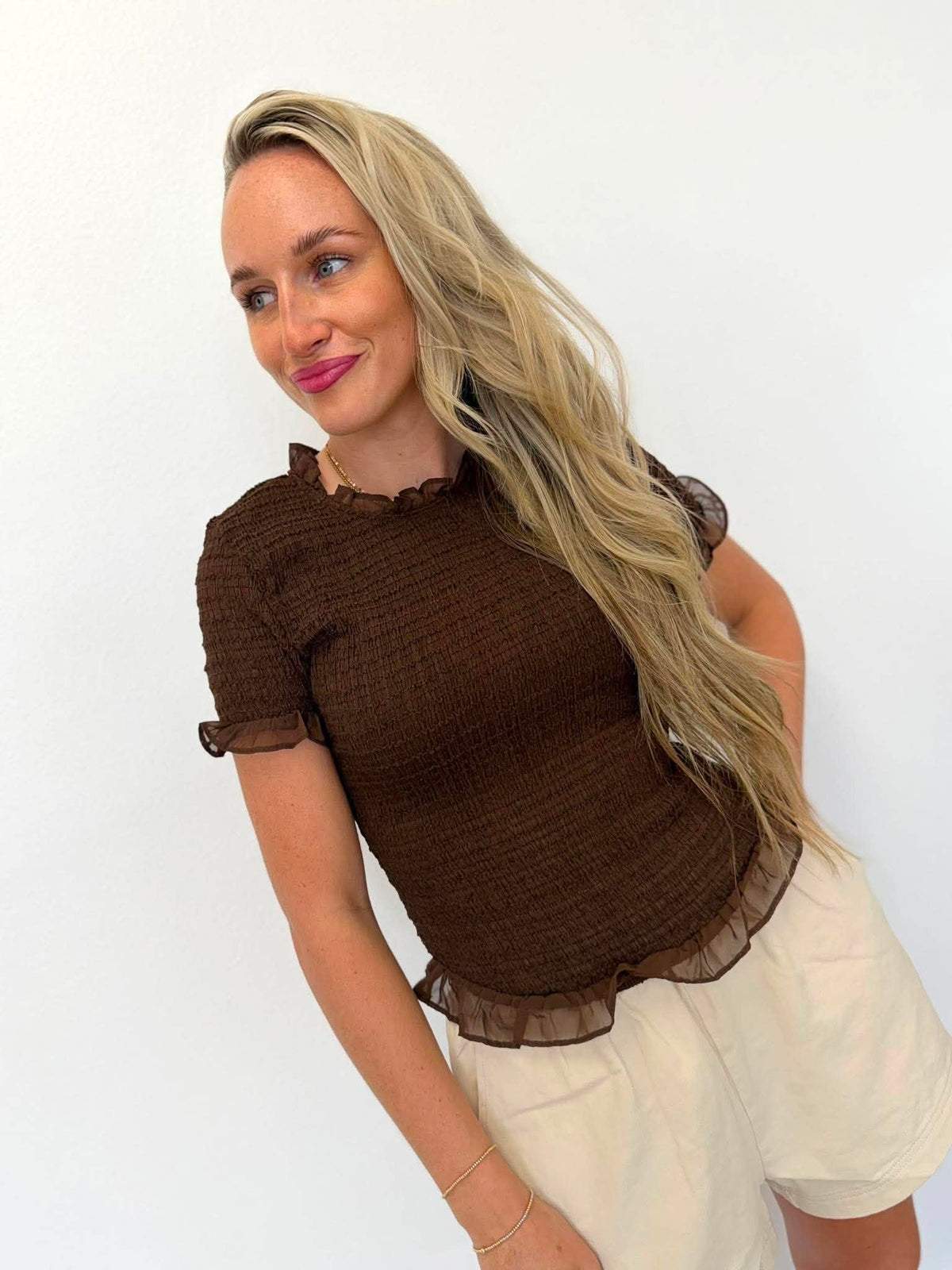 After Dark Ruffle Top