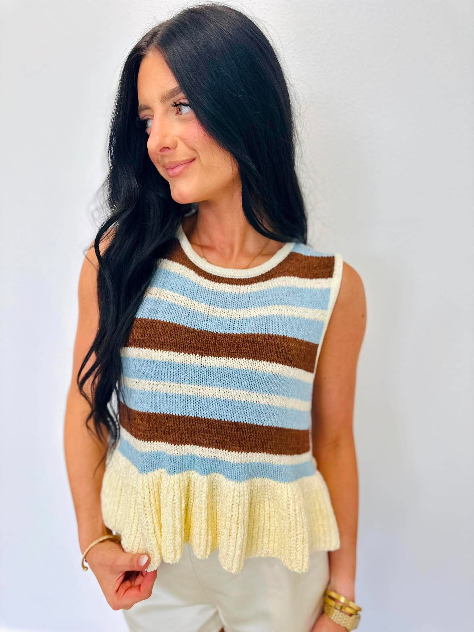Summer Knit Striped Tank