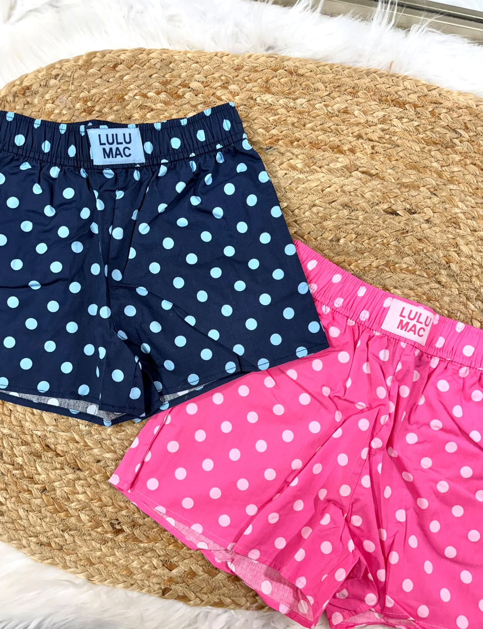 Lulu Mac Youth Polka Dotted Athletic Shorts