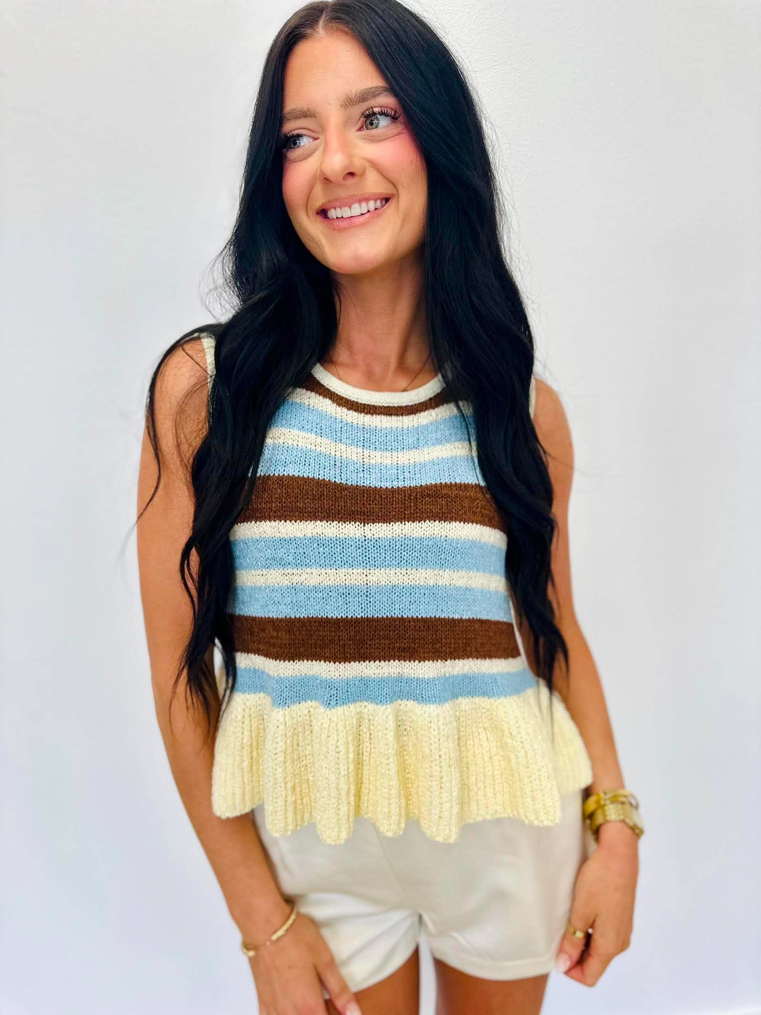 Summer Knit Striped Tank