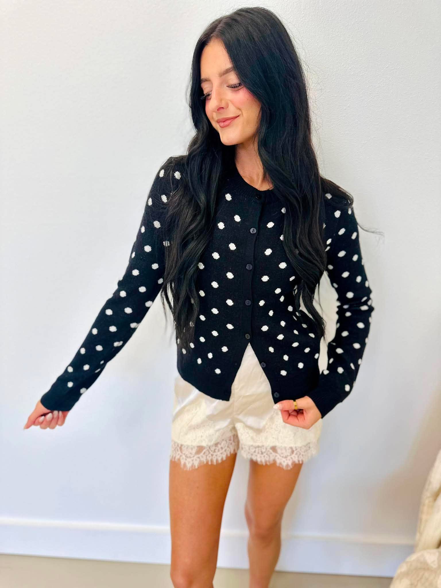 Polka & Pearl Cardigan