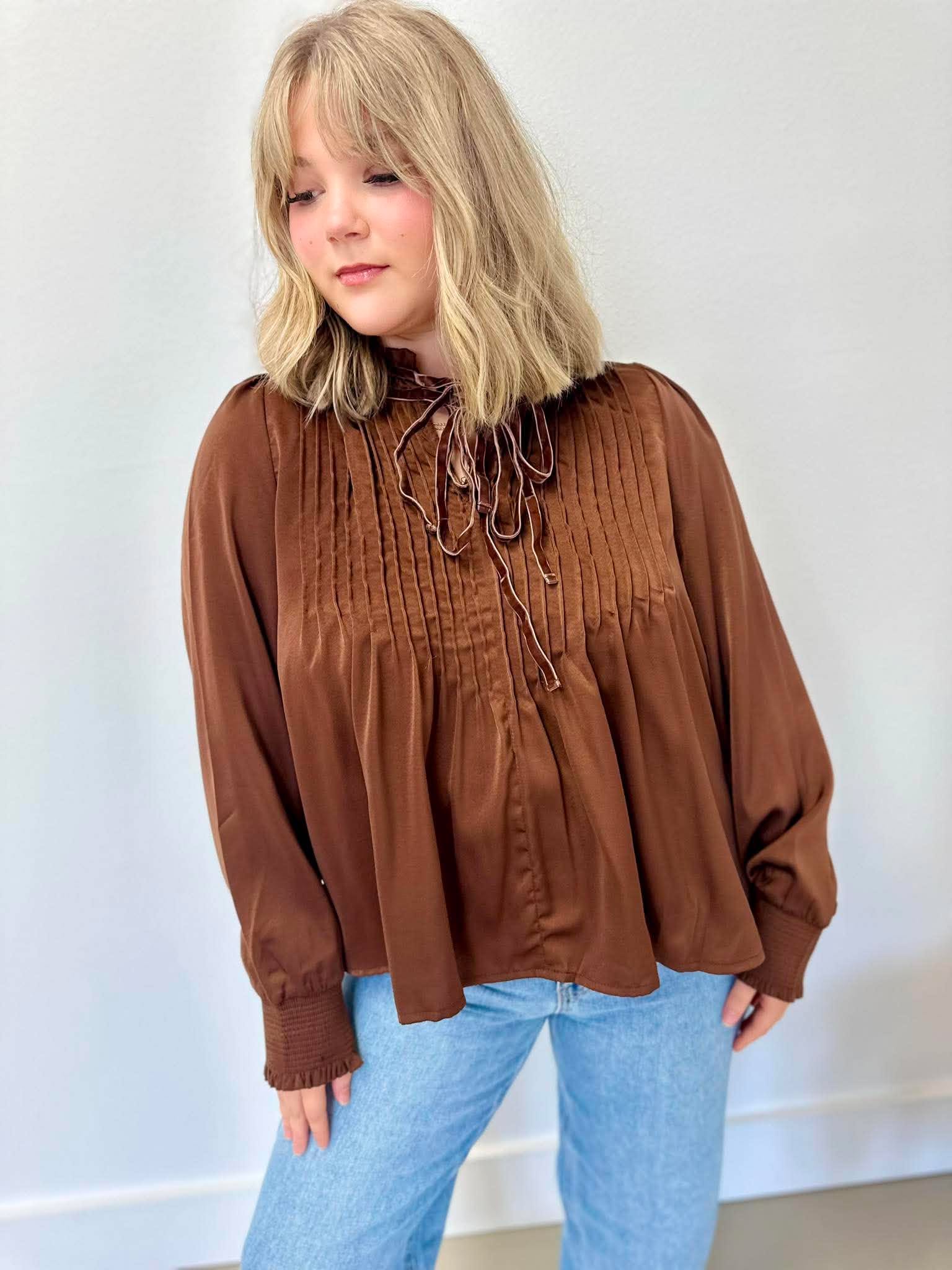 Vintage Chocolate Blouse