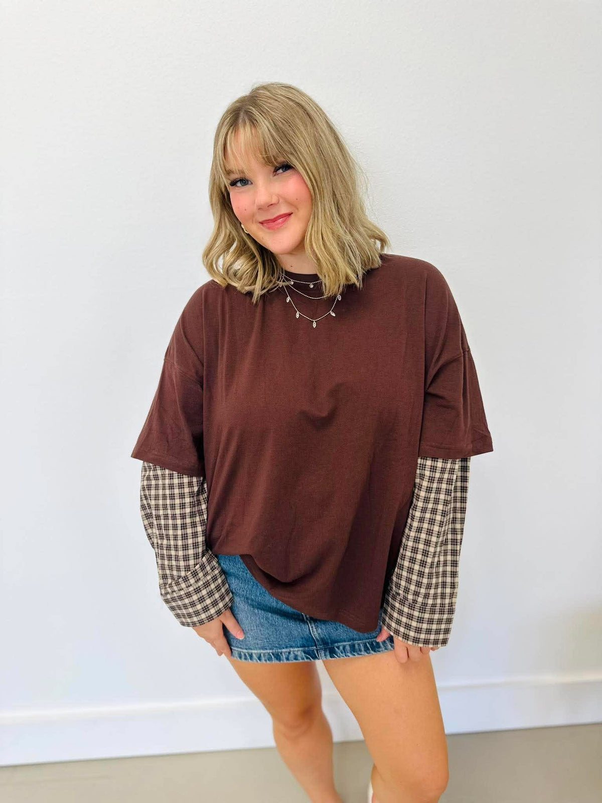 Talk Plaid To Me Top