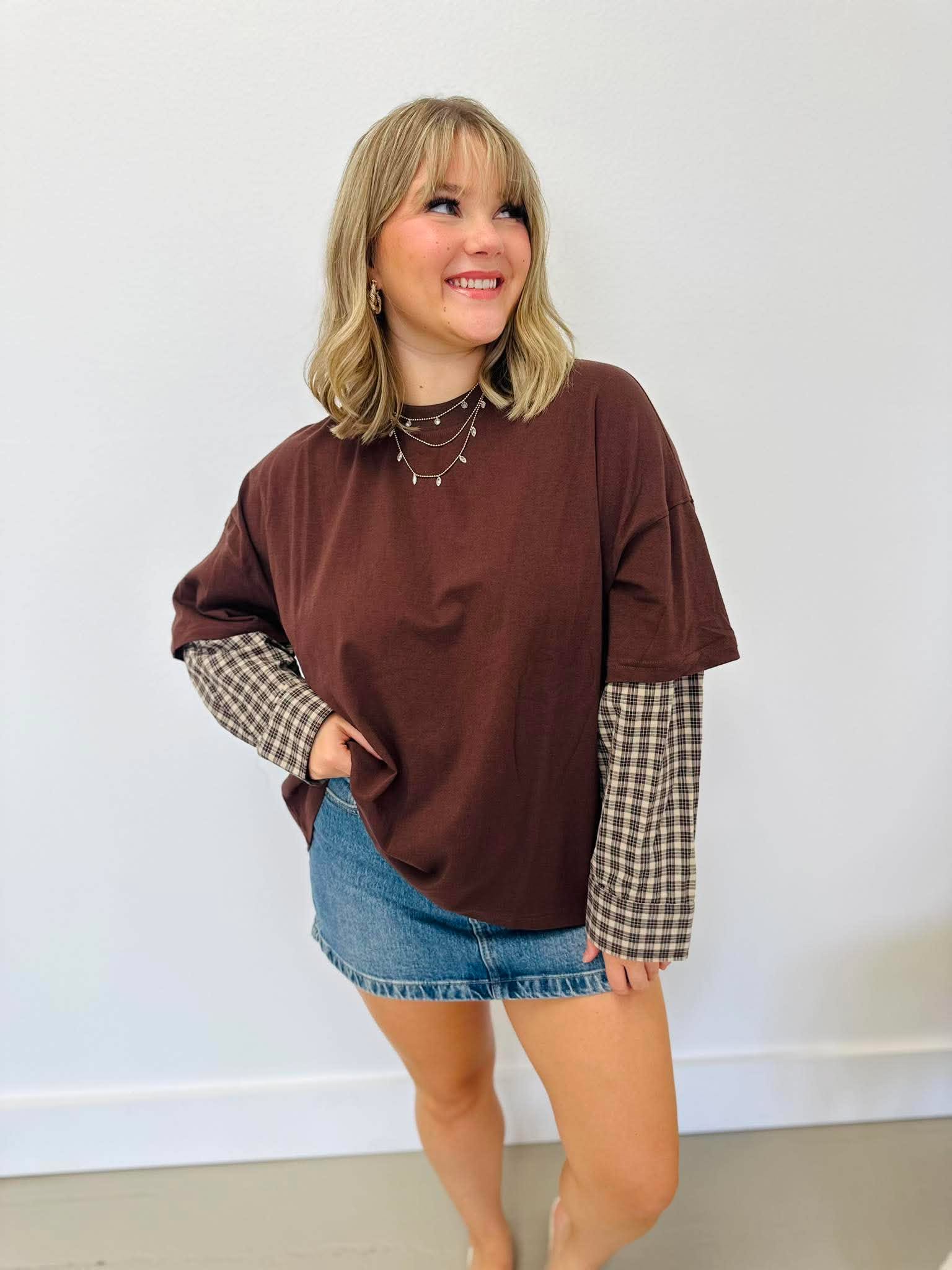 Talk Plaid To Me Top