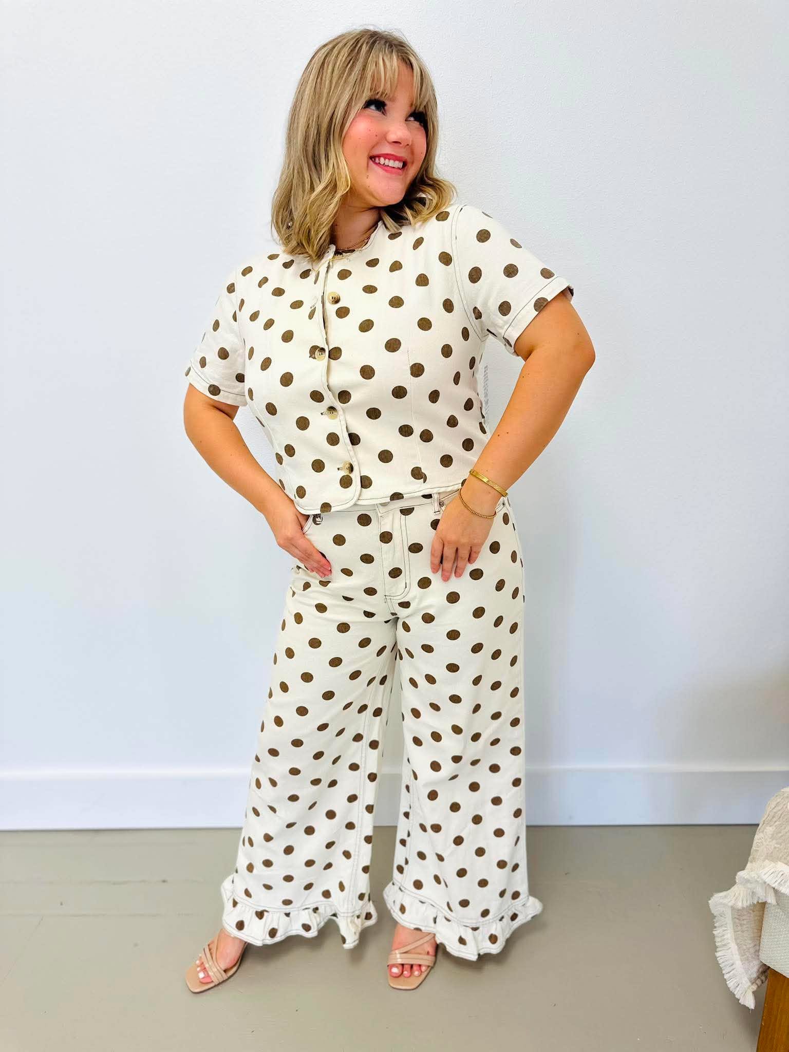 Poppy Polka Top