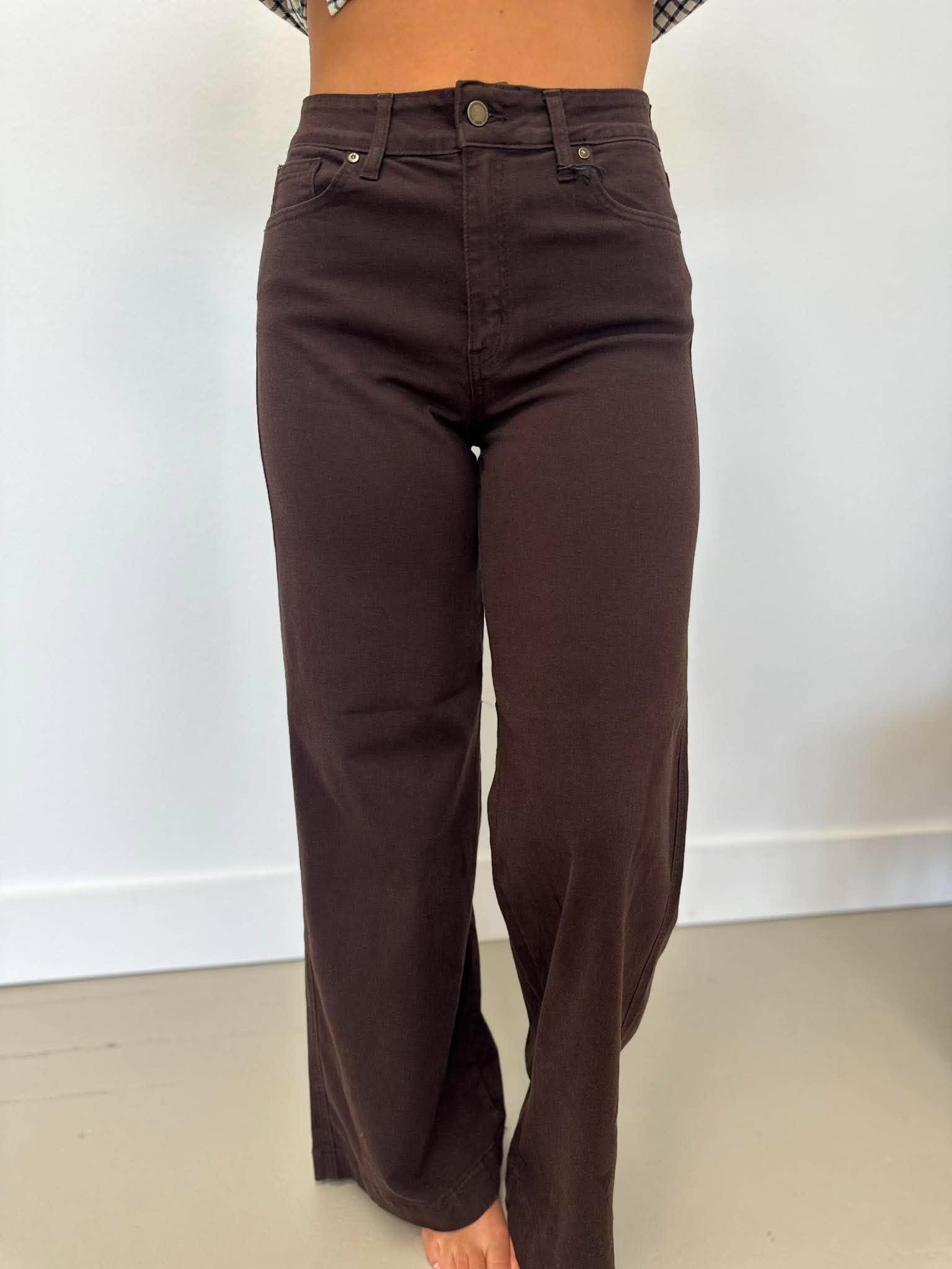 Right On Point Brown Jeans