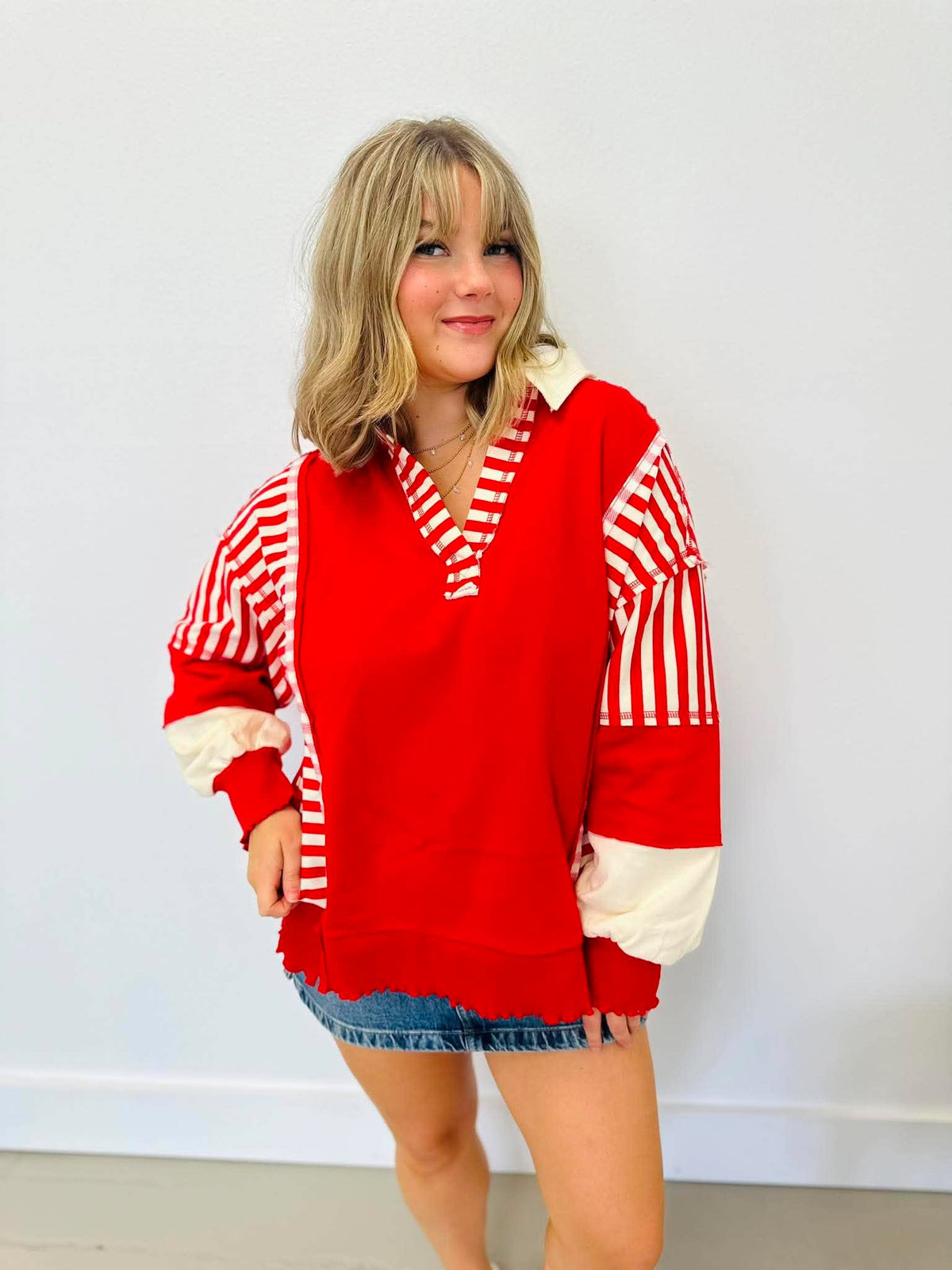 Made It This Far Oversized Top