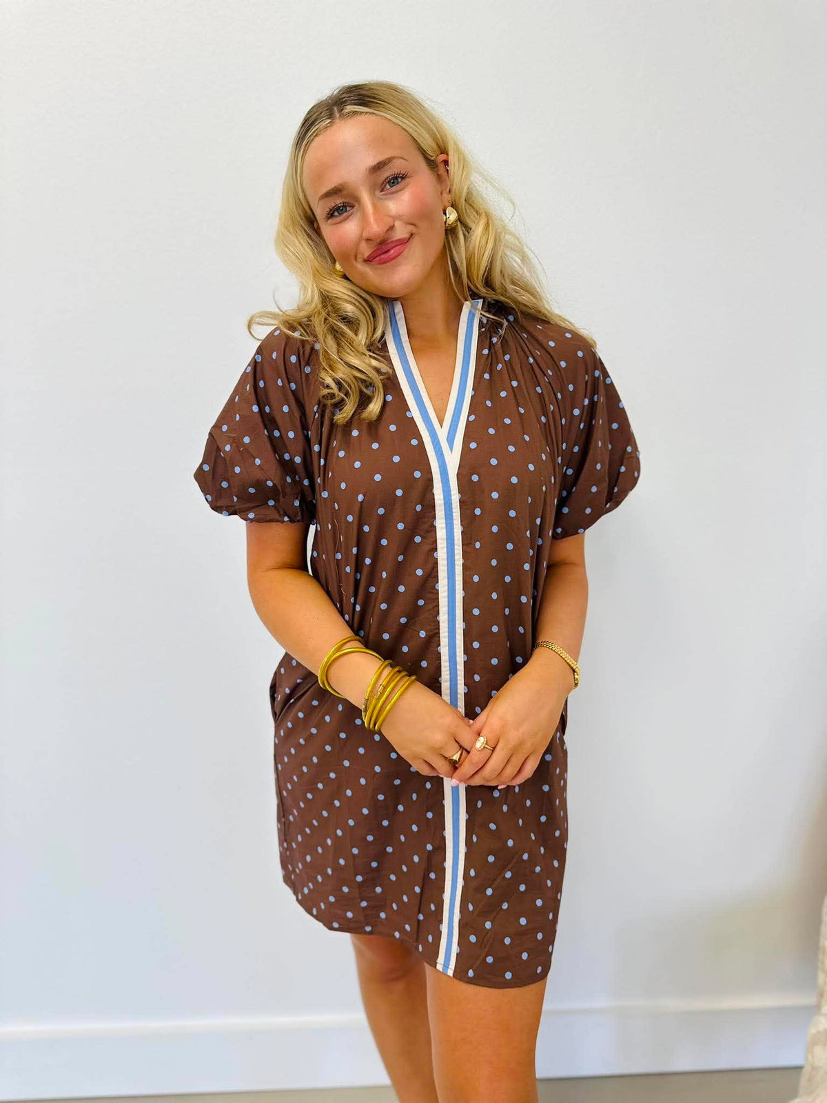 Downtown Girl Polka Dot Dess