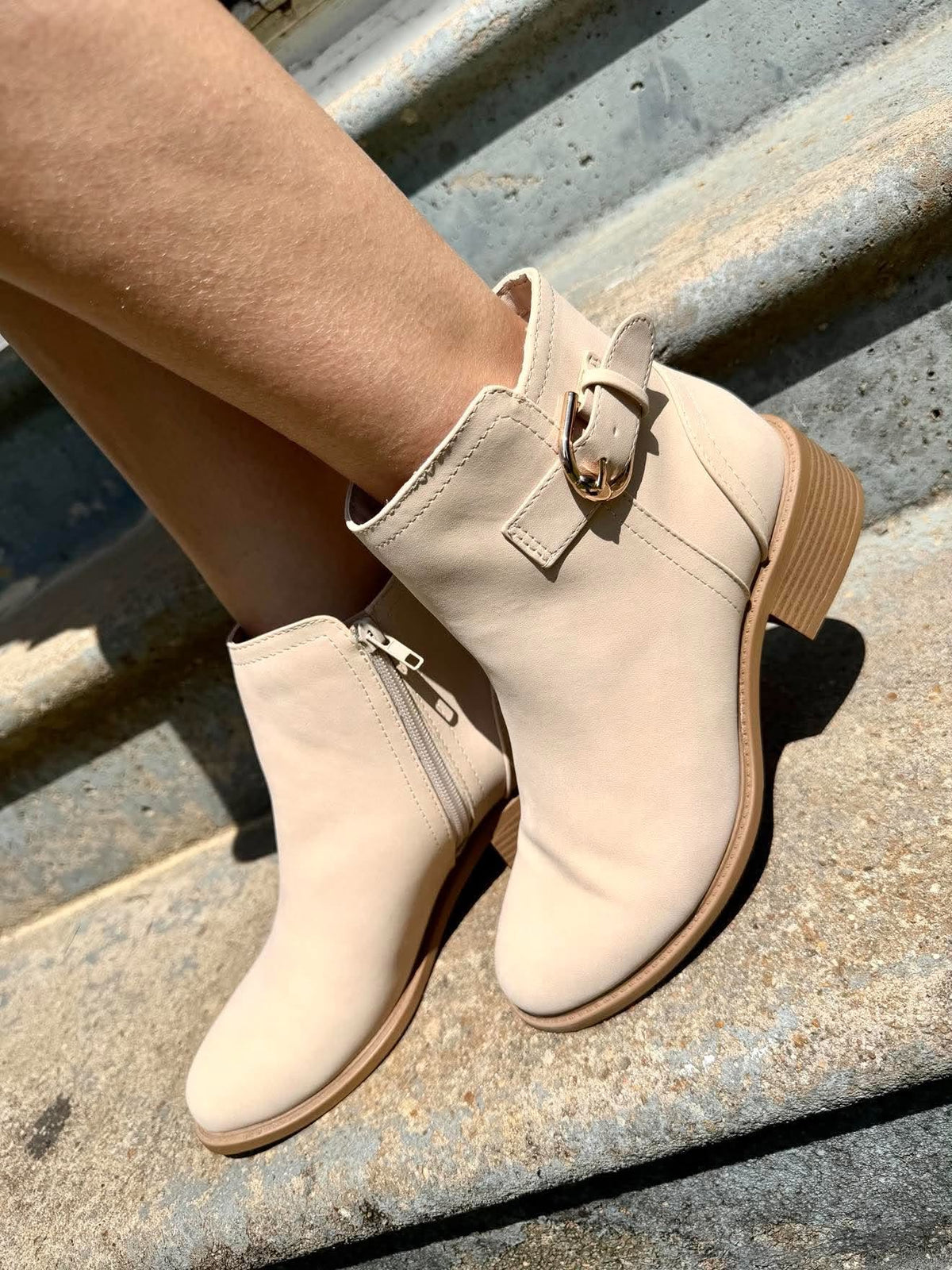Post It Taupe Booties