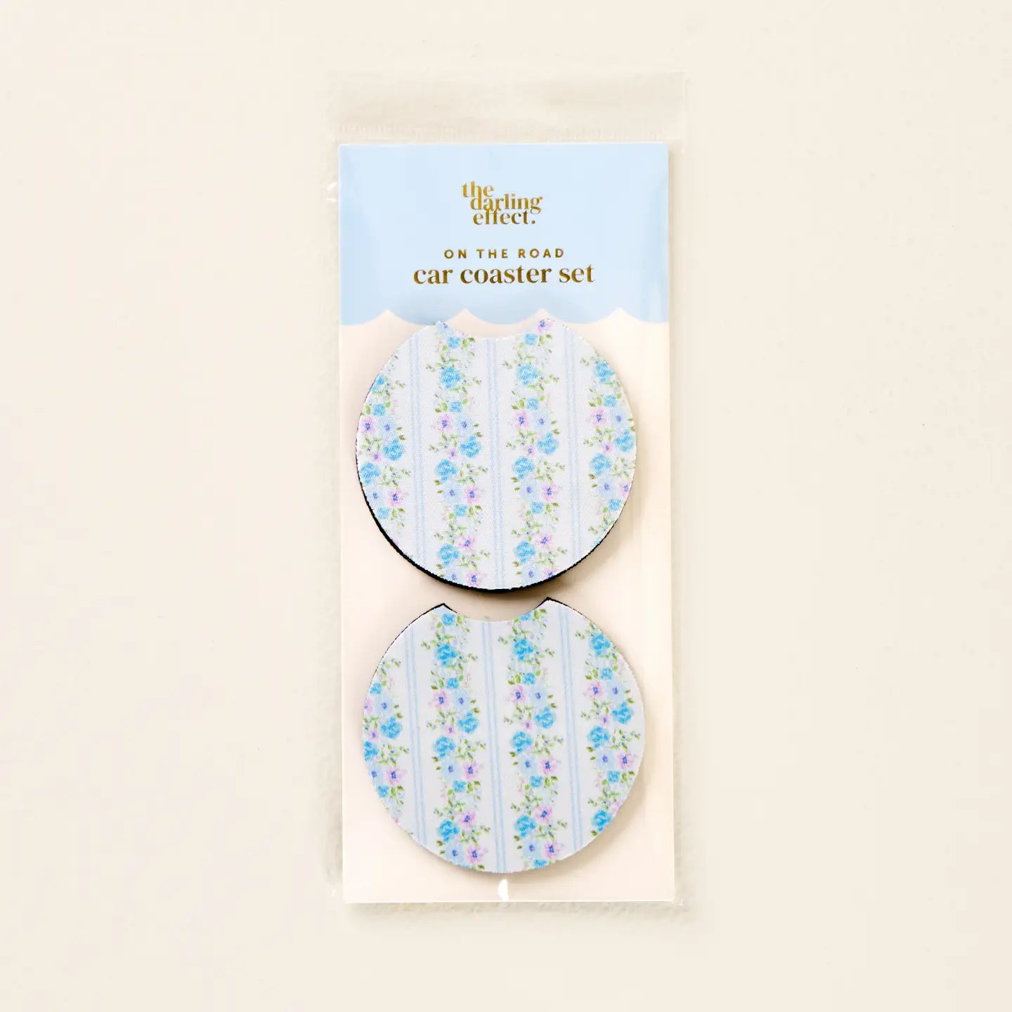 Blue Petal Car Coaster