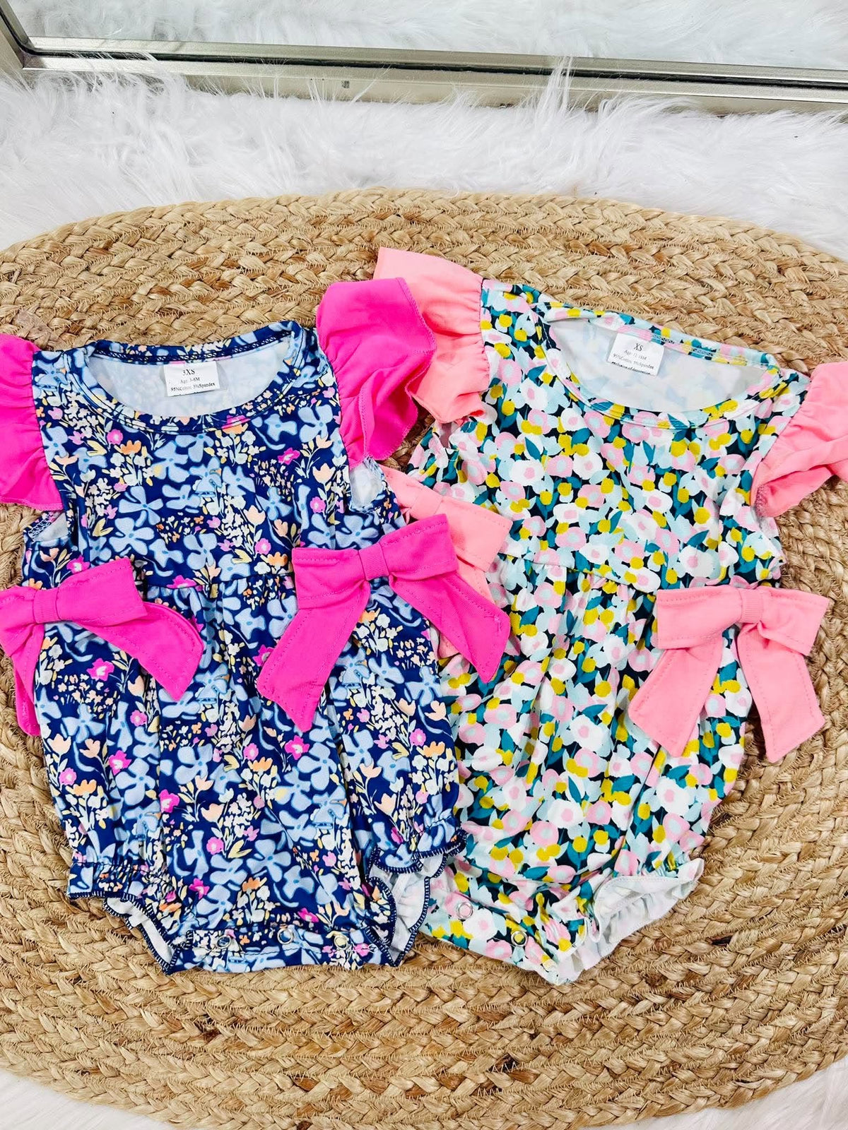 Girls Floral Bow Bubble