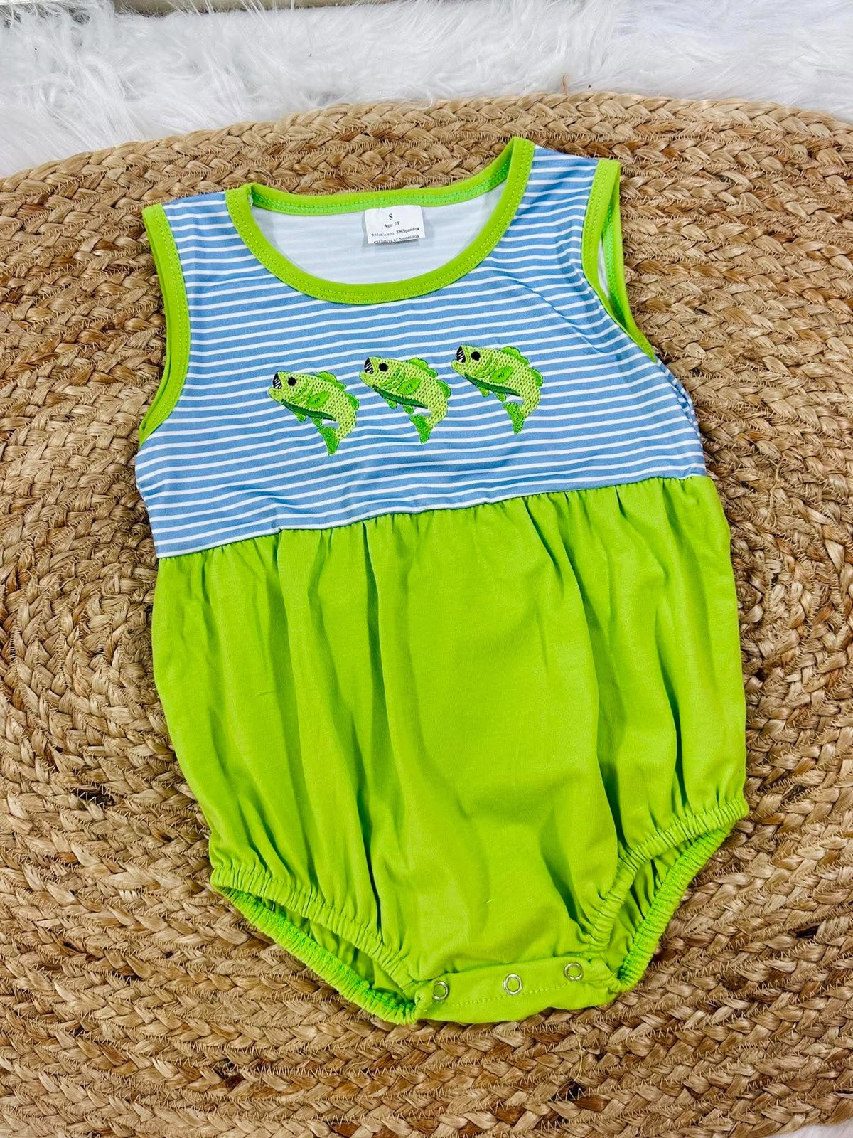 Boys Fish Striped Bubble