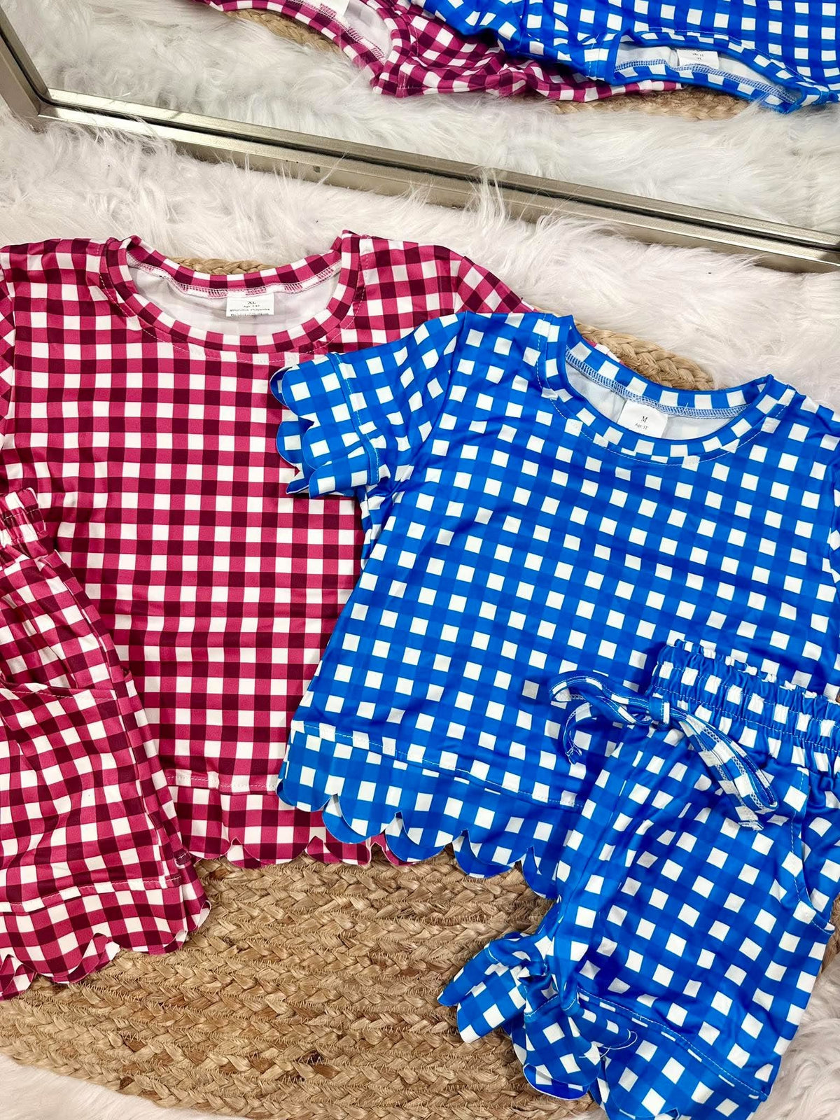 Girls Checker Athletic Set