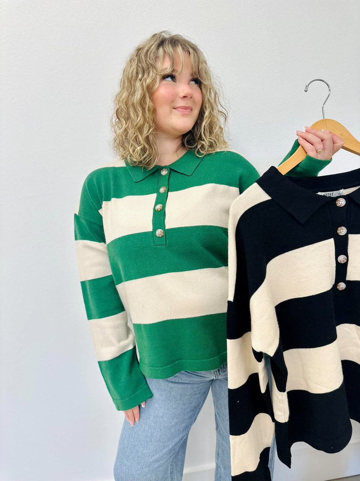 On The Daily Striped Sweater