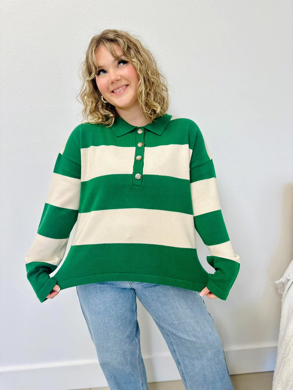 On The Daily Striped Sweater