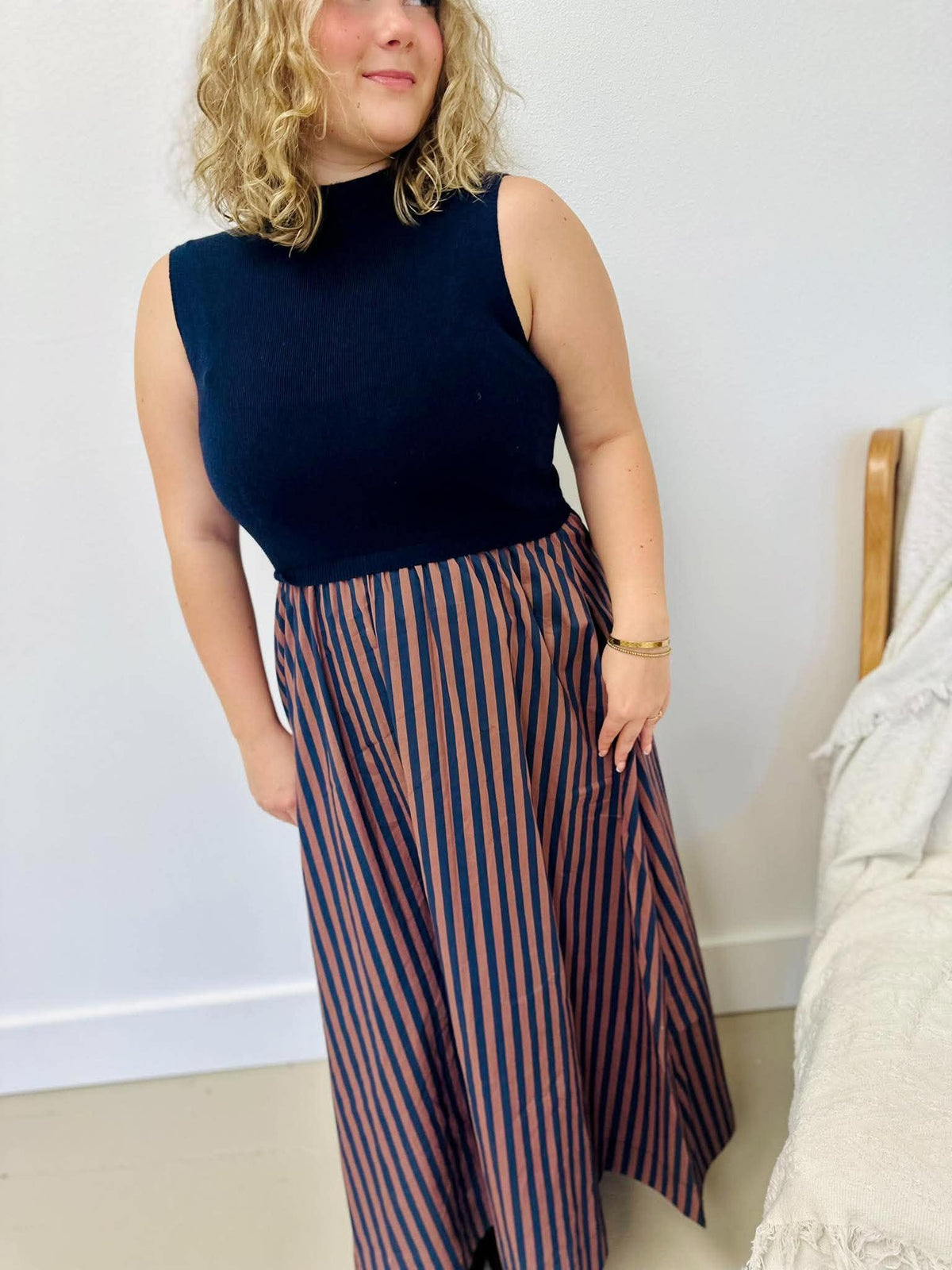 Harbor Stripe Maxi Dress