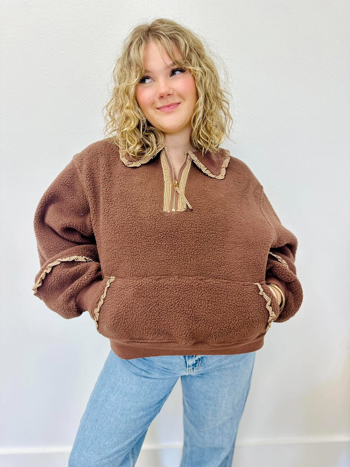 Mocha Teddy Pullover