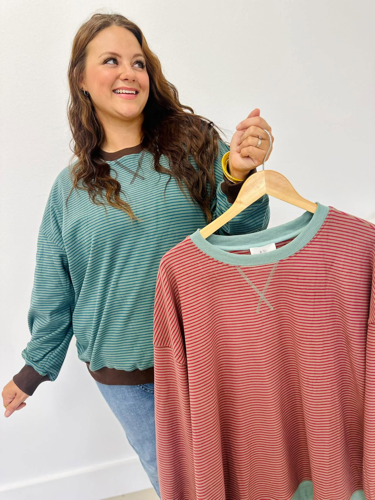 Coastal Stripe Contrast Top
