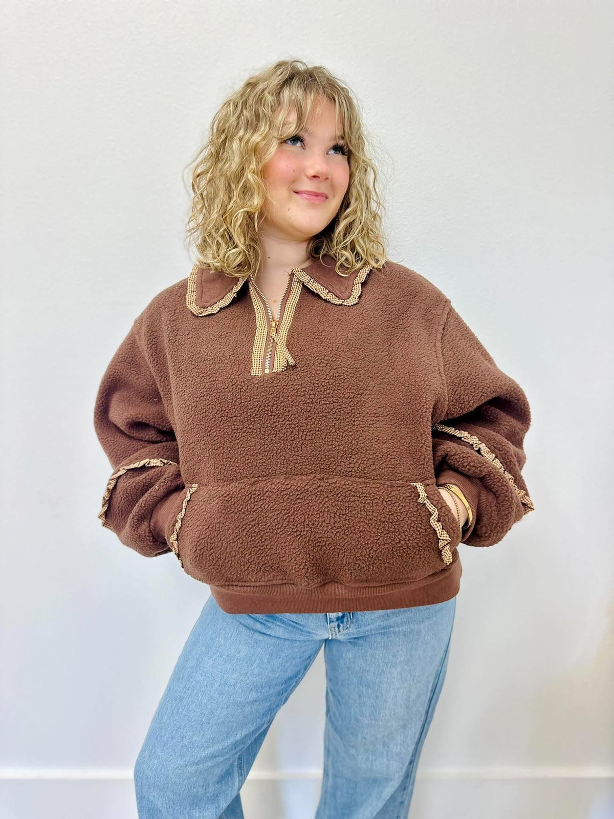 Mocha Teddy Pullover