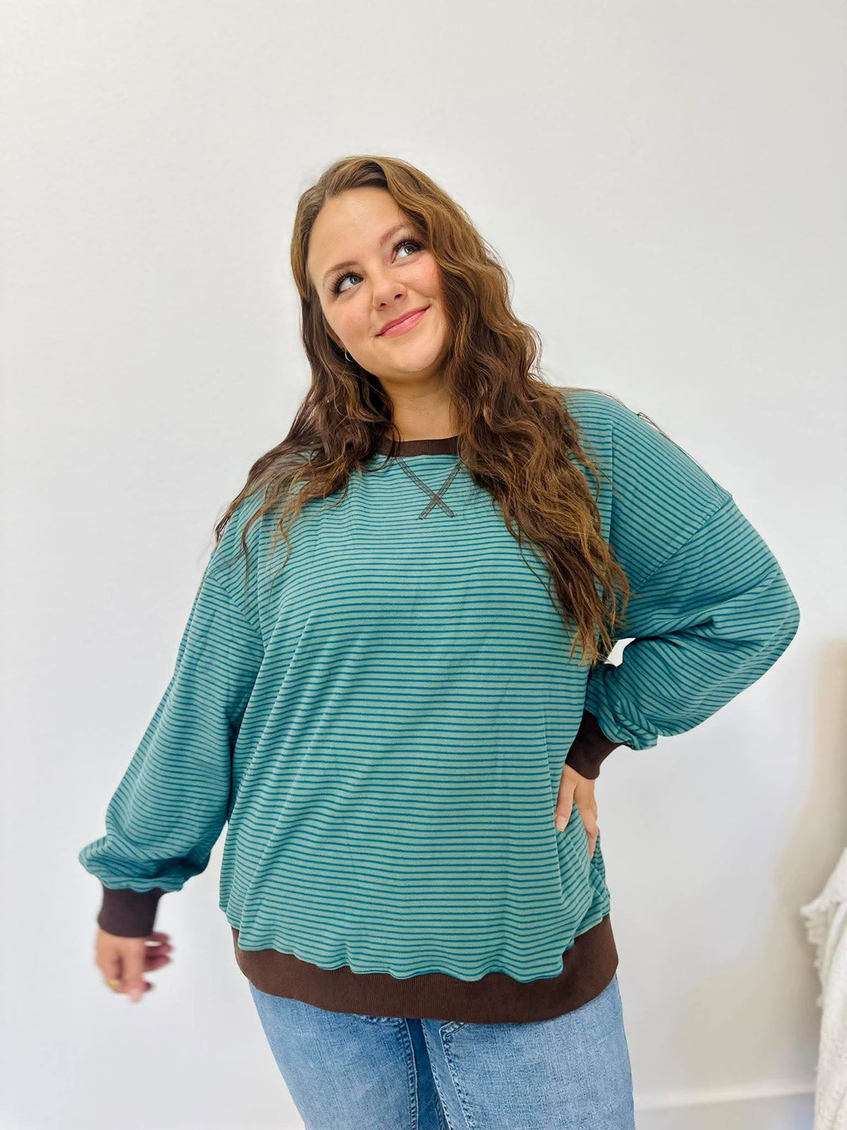 Coastal Stripe Contrast Top