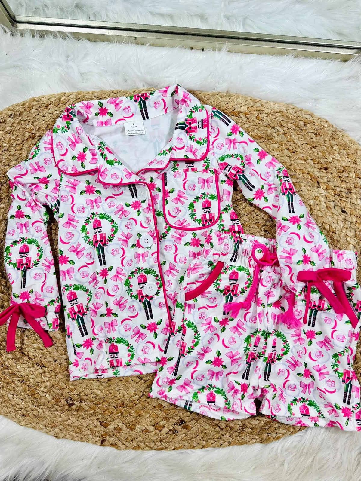 Girls Nutcracker Pj Shorts Set